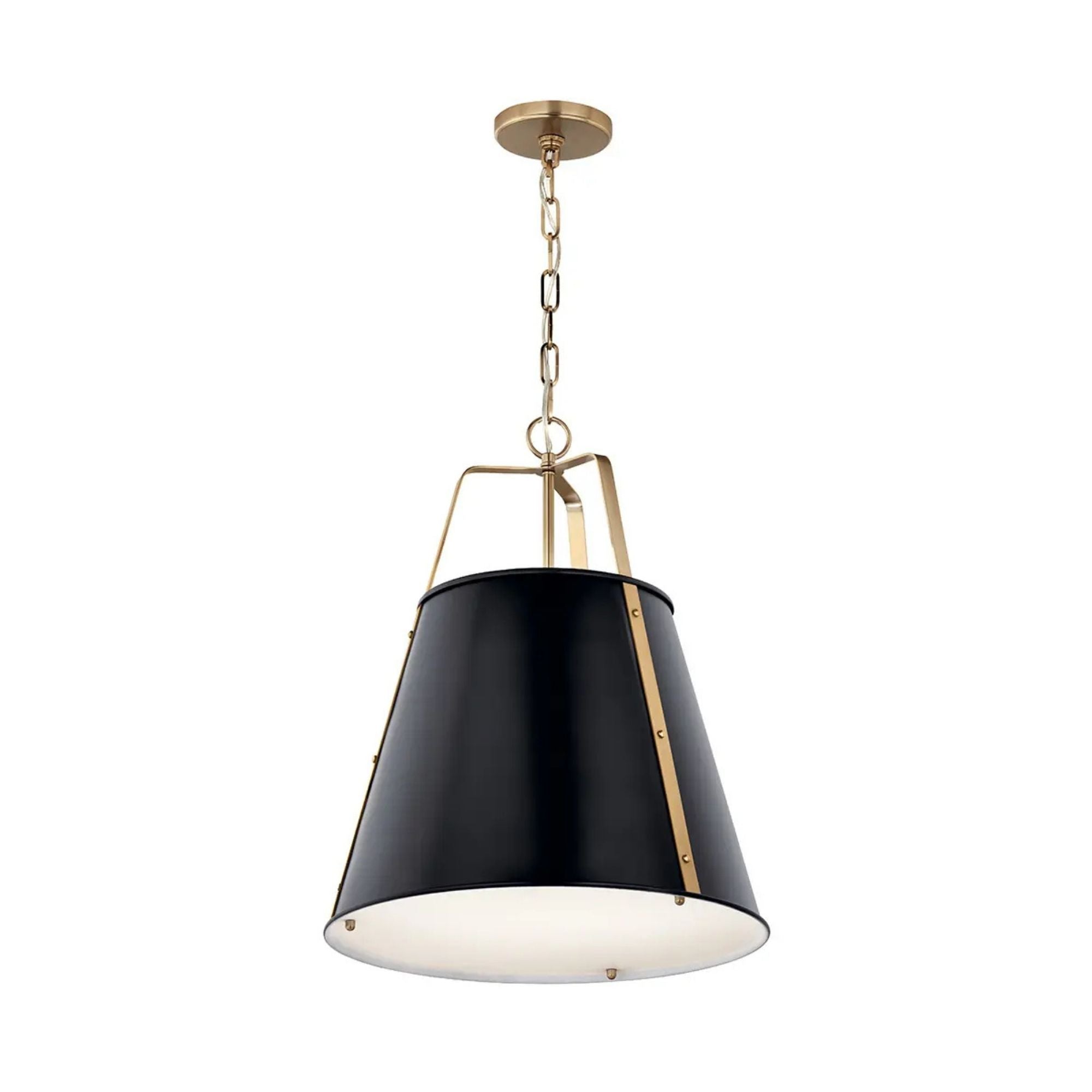Etcher 18" 2-Light Pendant, Black Finish