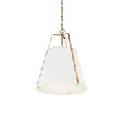 Etcher 18" 2-Light Pendant, White Finish