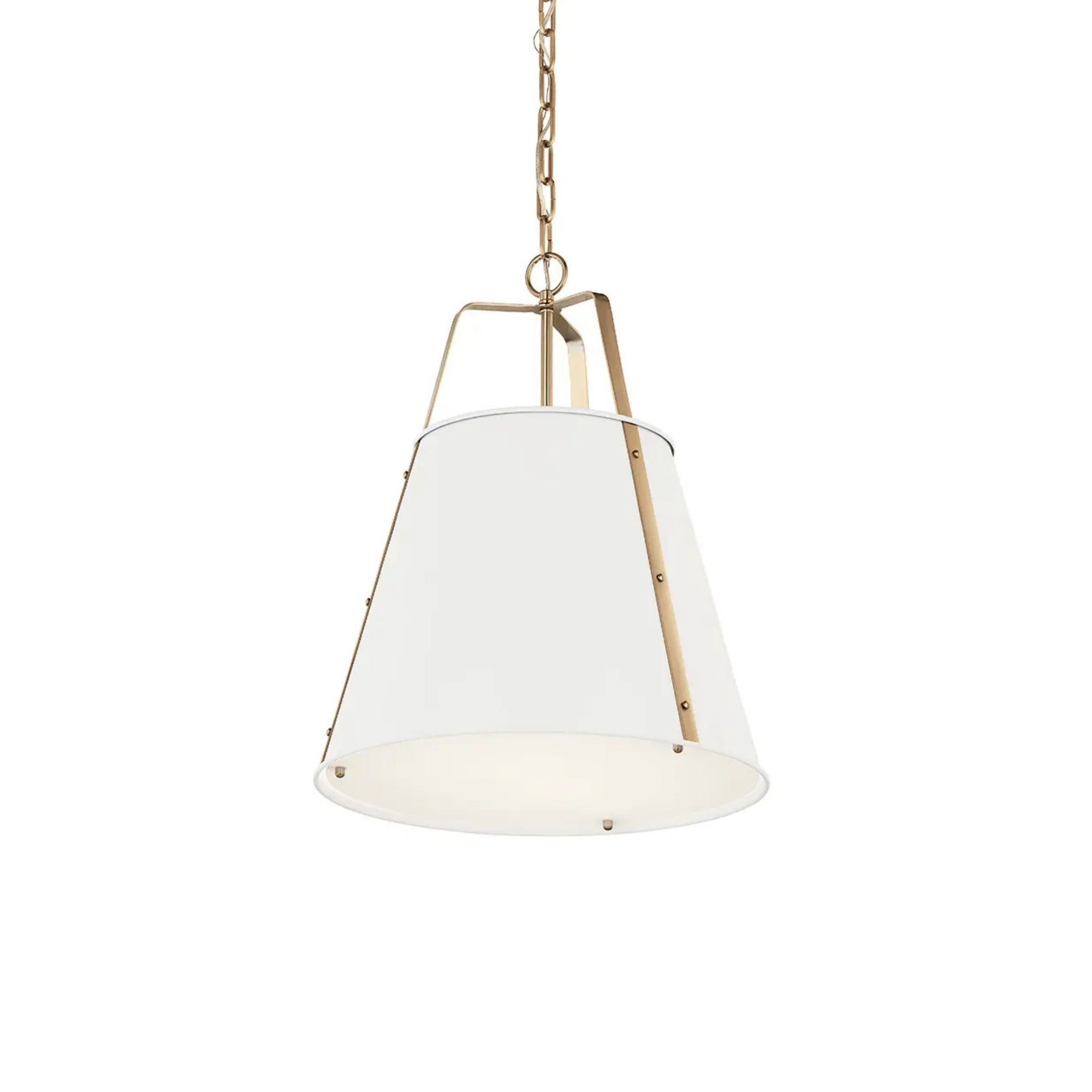 Etcher 18" 2-Light Pendant, White Finish
