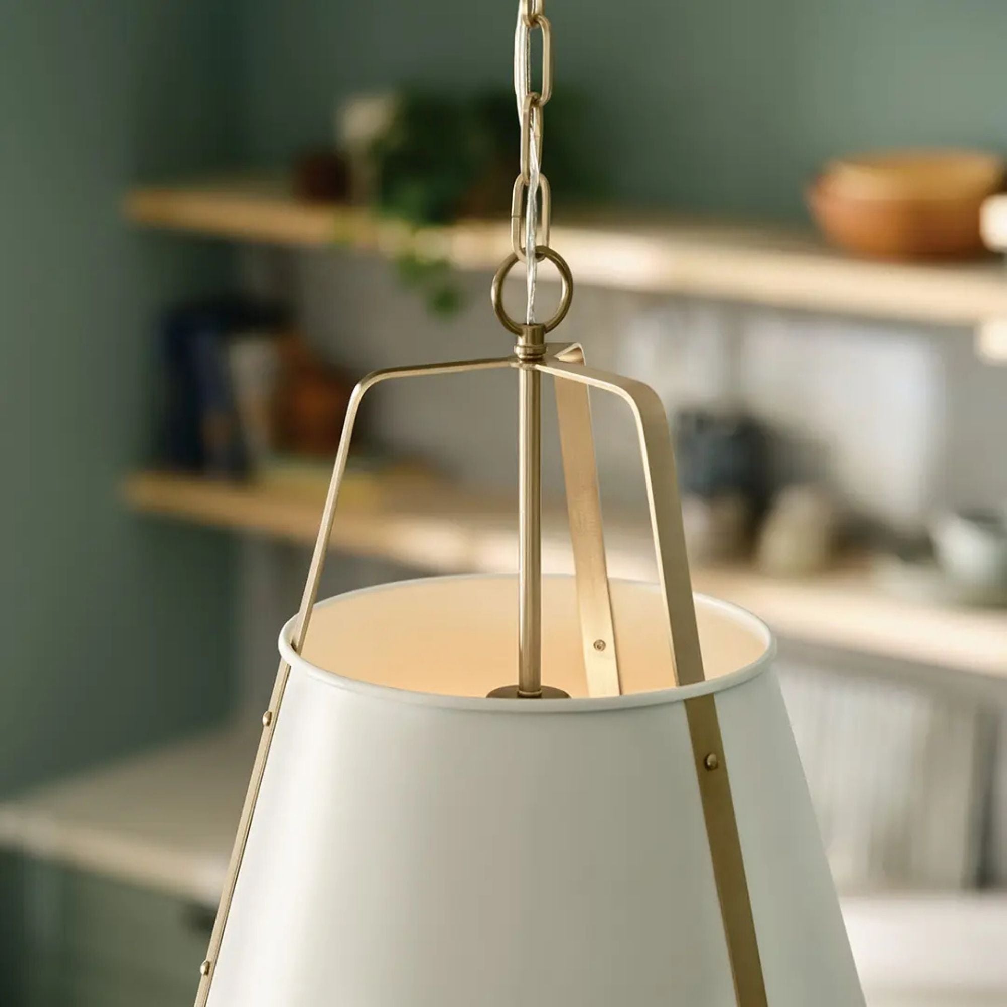 Etcher 18" 2-Light Pendant, White Finish