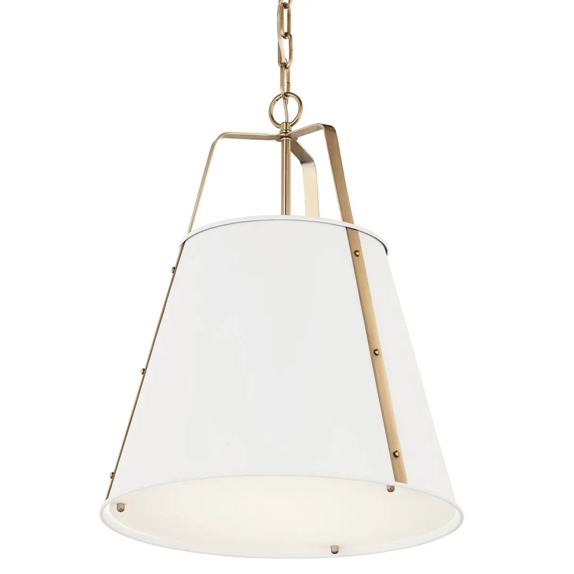 Etcher 18" 2-Light Pendant, White Finish