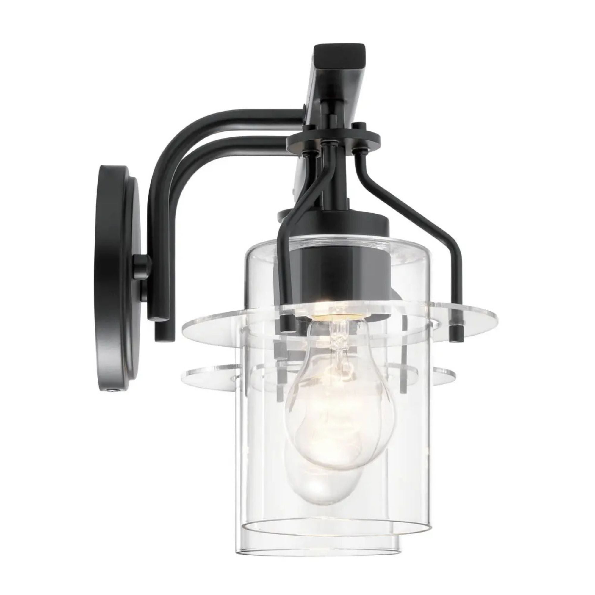 Kichler Lighting - Everett 16" 2-Light Bath Vanity Light, Black Finish | Bees Lighting