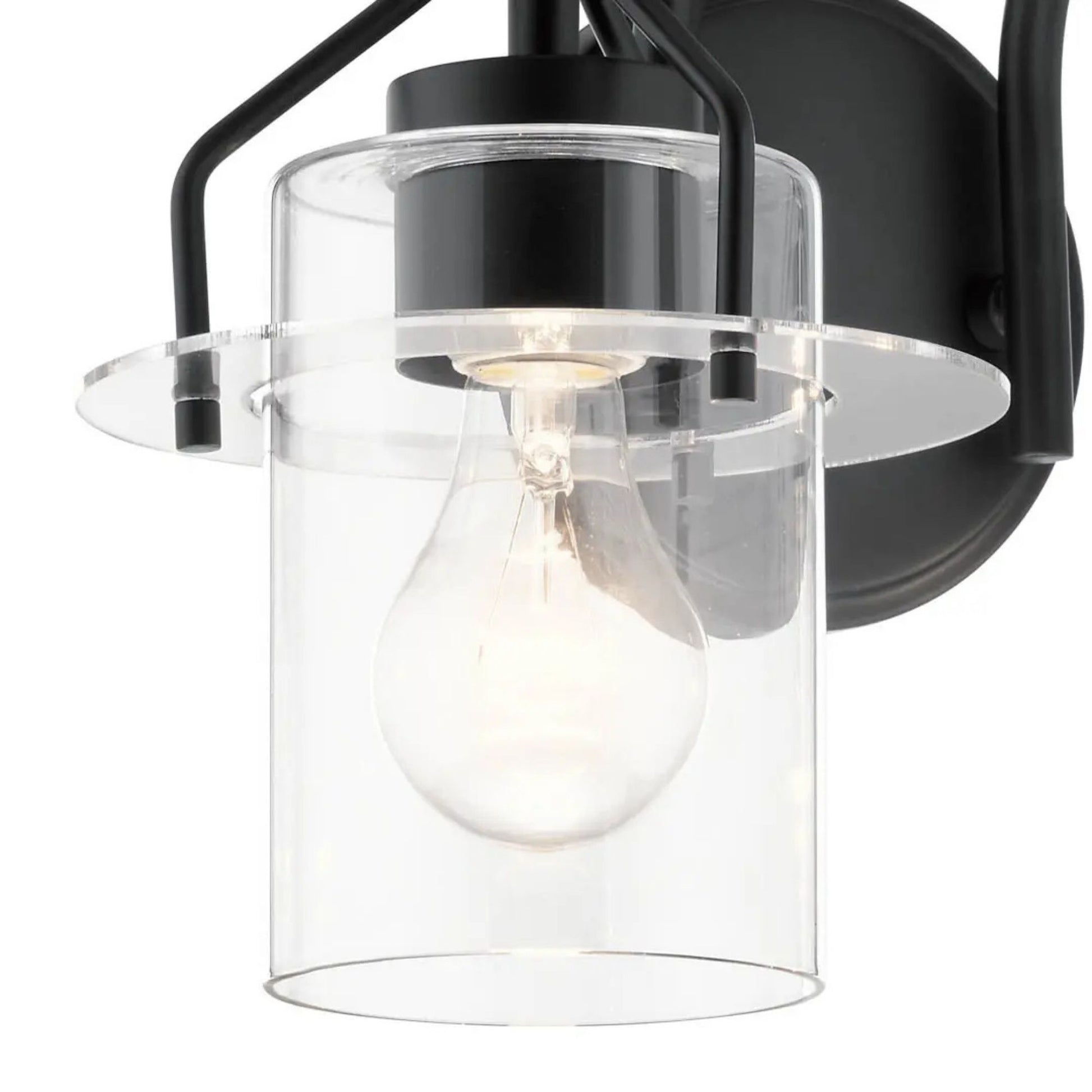 Kichler Lighting - Everett 16" 2-Light Bath Vanity Light, Black Finish | Bees Lighting