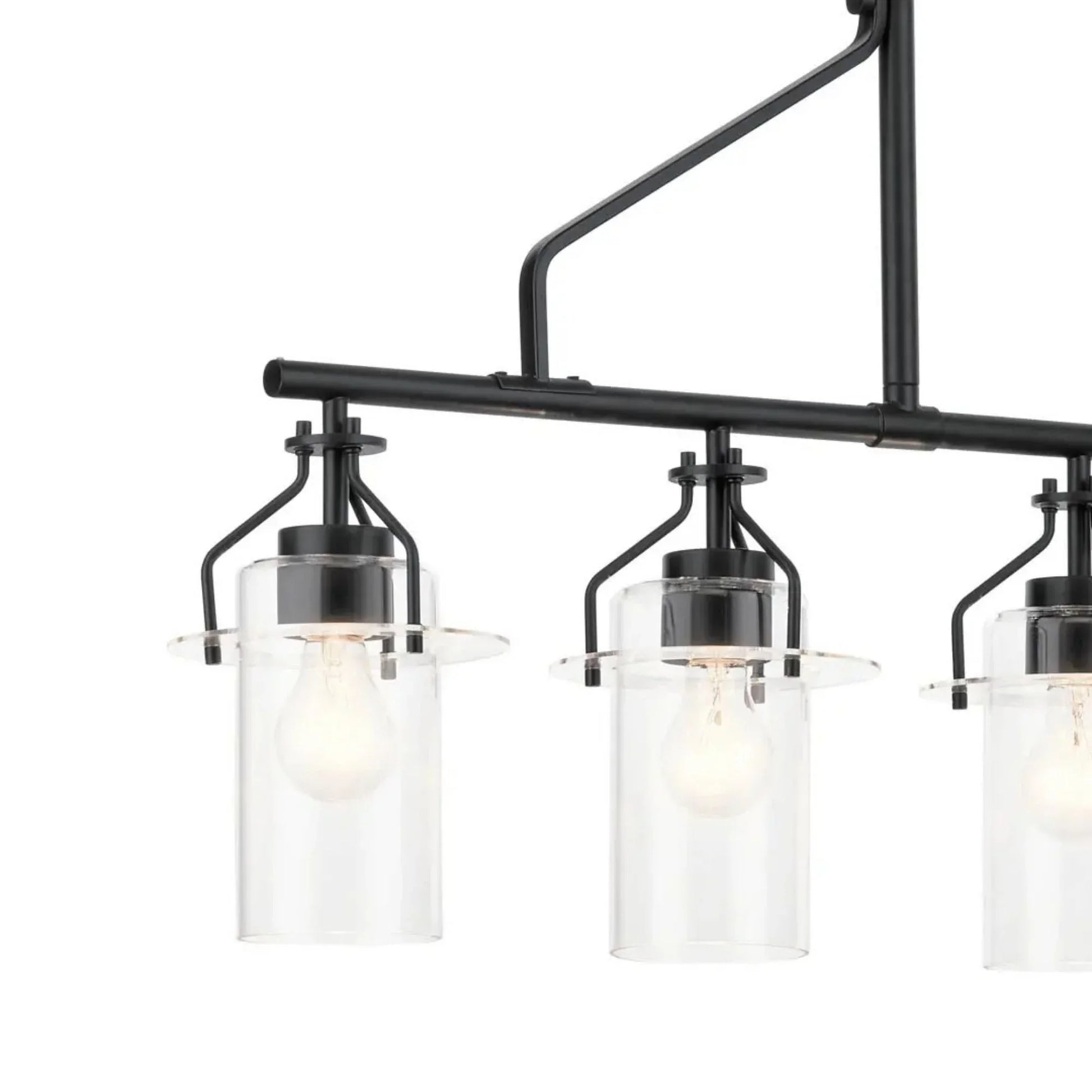 Kichler Lighting - Everett 42" 5-Light Linear Chandelier, Black Finish | Bees Lighting