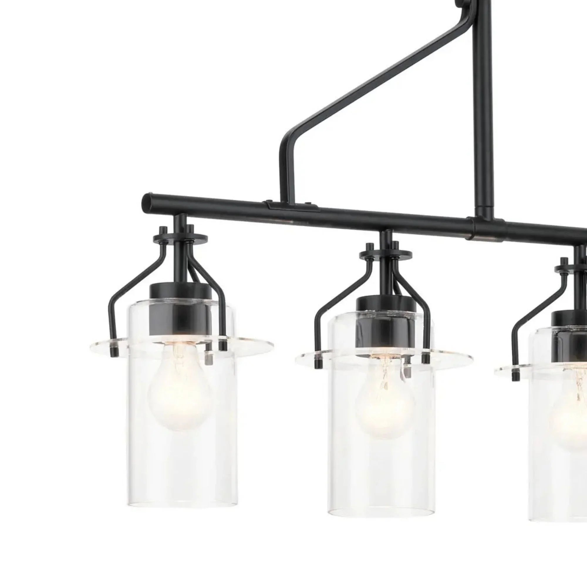 Kichler Lighting - Everett 42" 5-Light Linear Chandelier, Black Finish | Bees Lighting