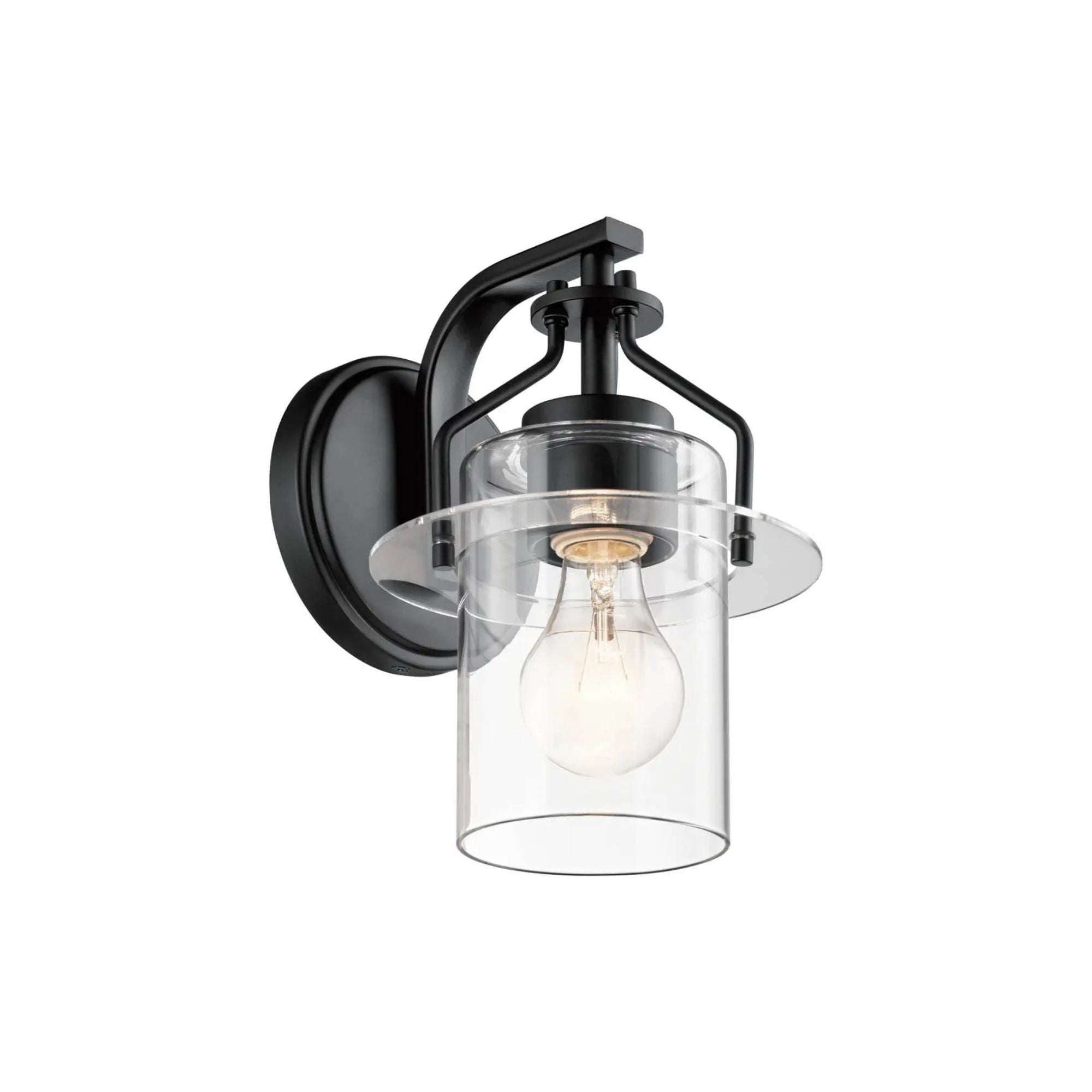 Everett 9" Wall Sconce, Black Finish