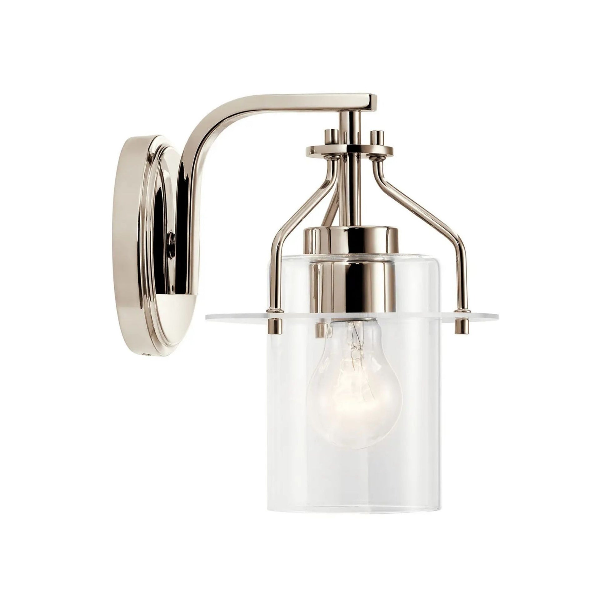 Kichler Lighting - Everett 9" Wall Sconce, Polished Nickel Finish | Bees Lighting