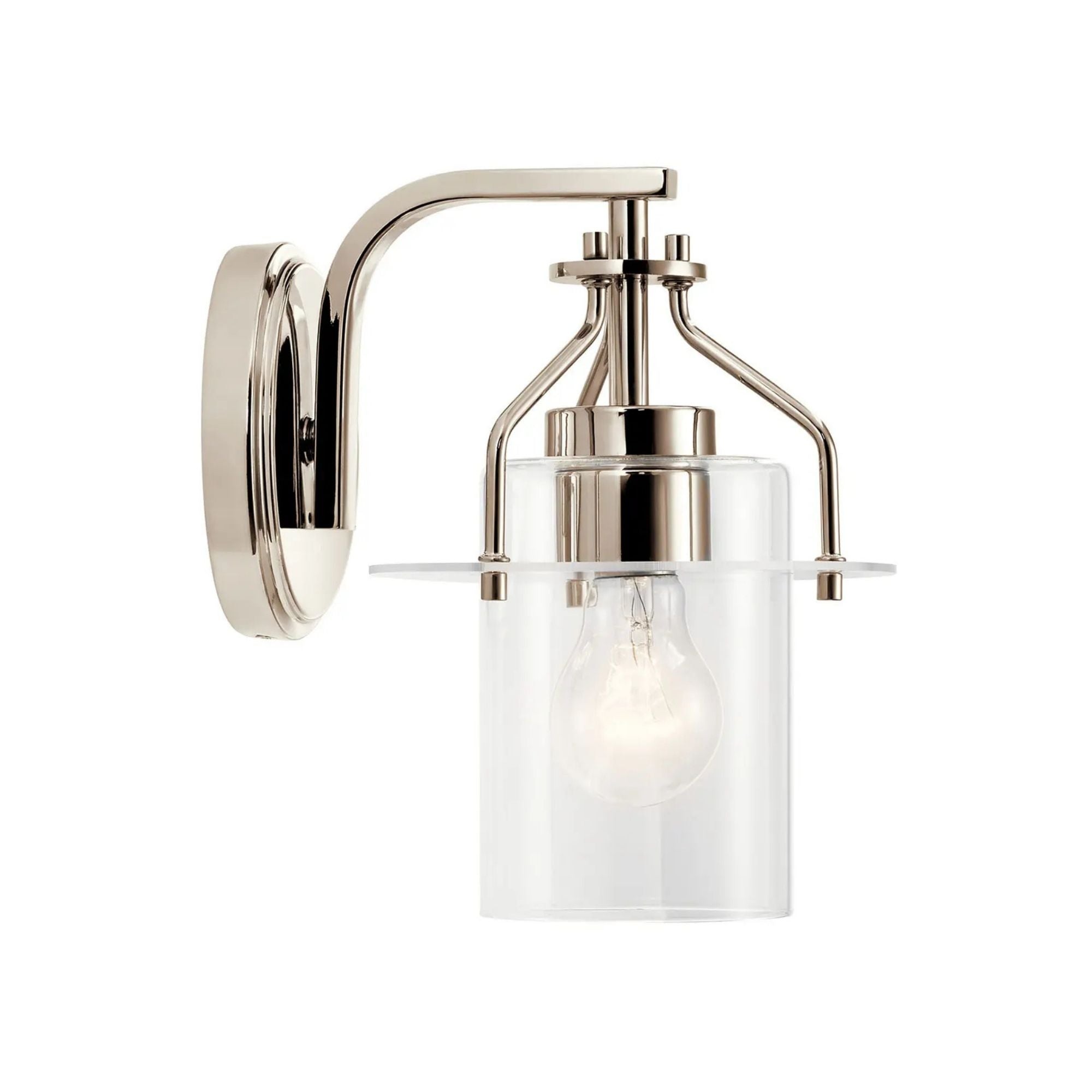 Kichler Lighting - Everett 9" Wall Sconce, Polished Nickel Finish | Bees Lighting