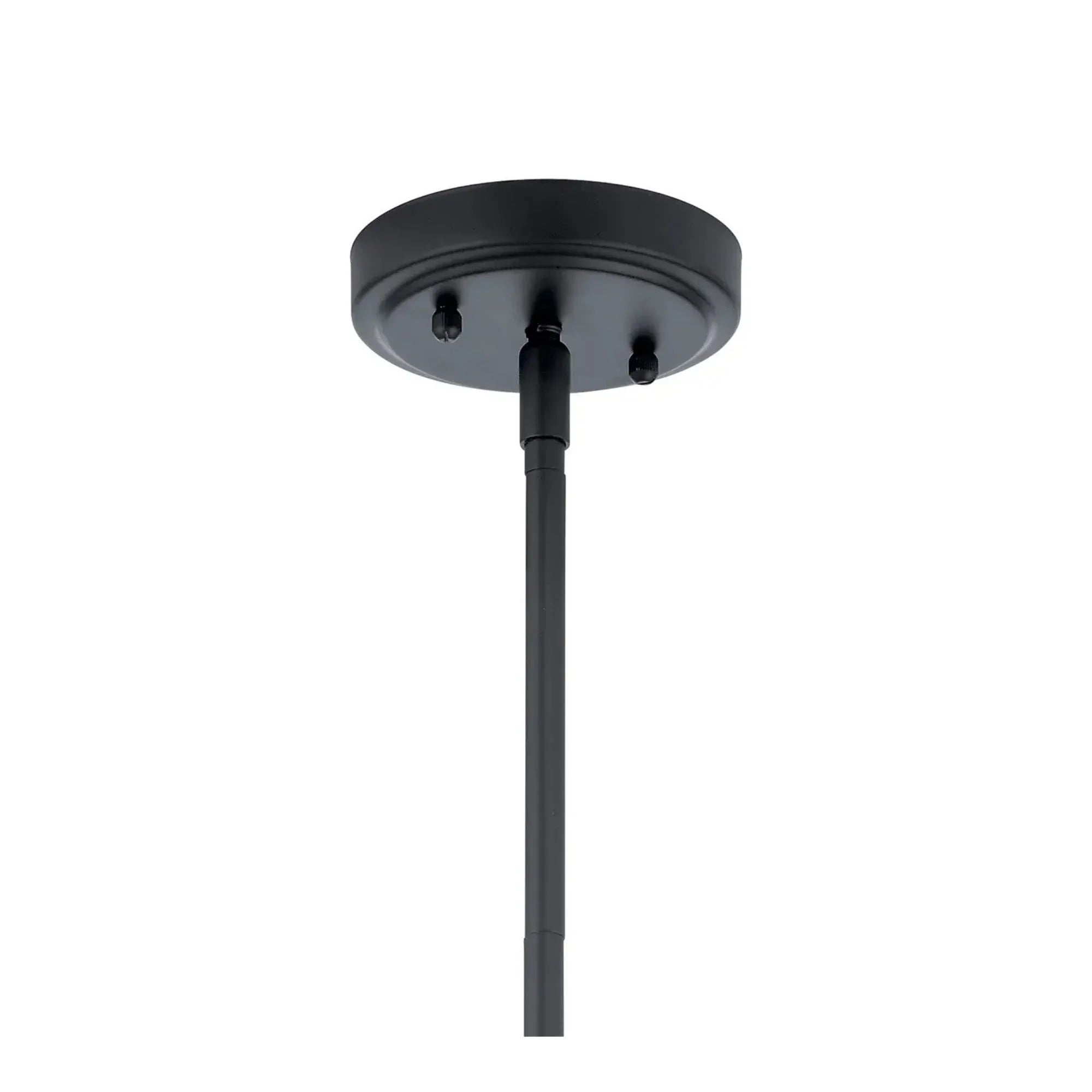 Everly 14" Bell Pendant, Black Finish, Clear Glass