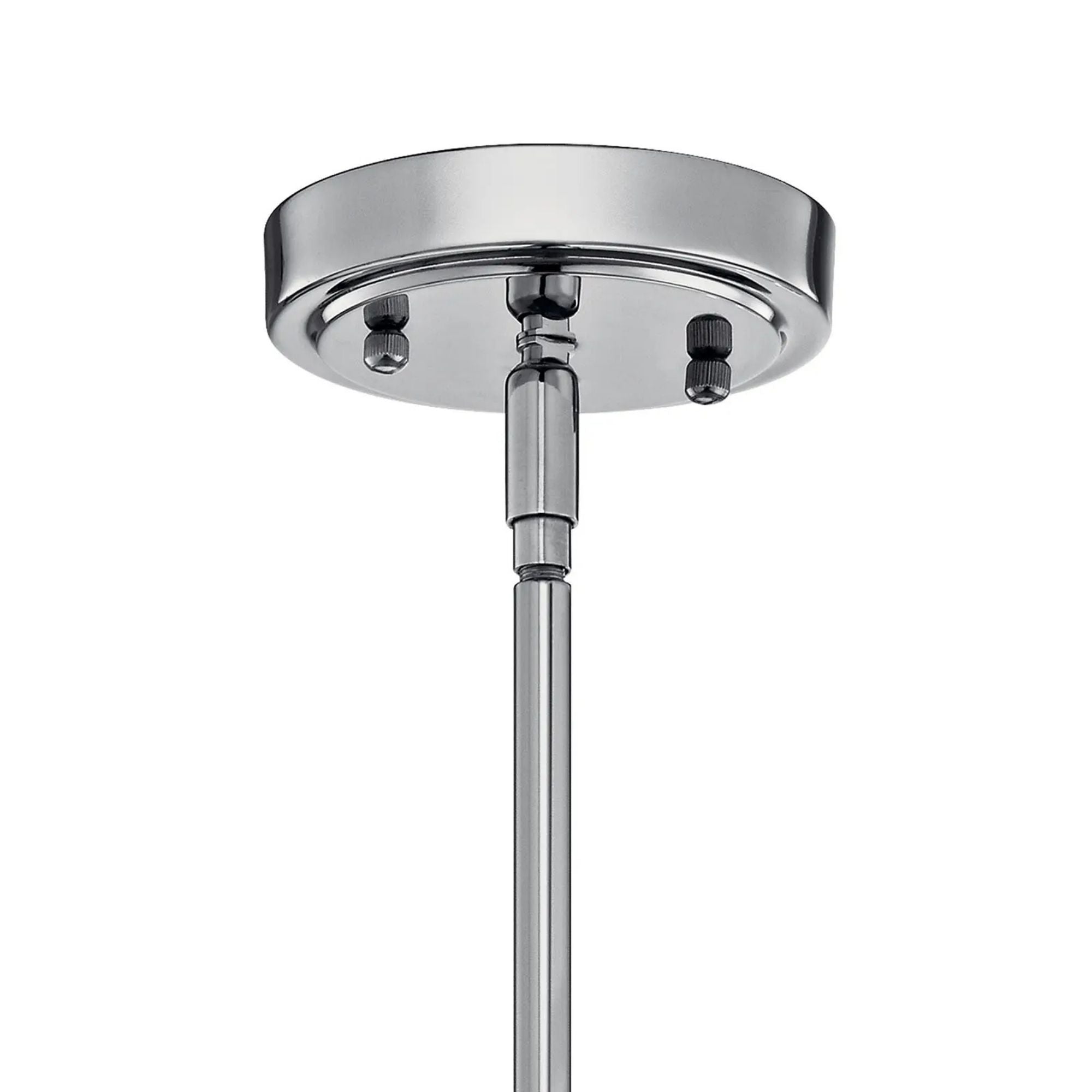 Everly 14" Bell Pendant, Chrome Finish, Clear Glass