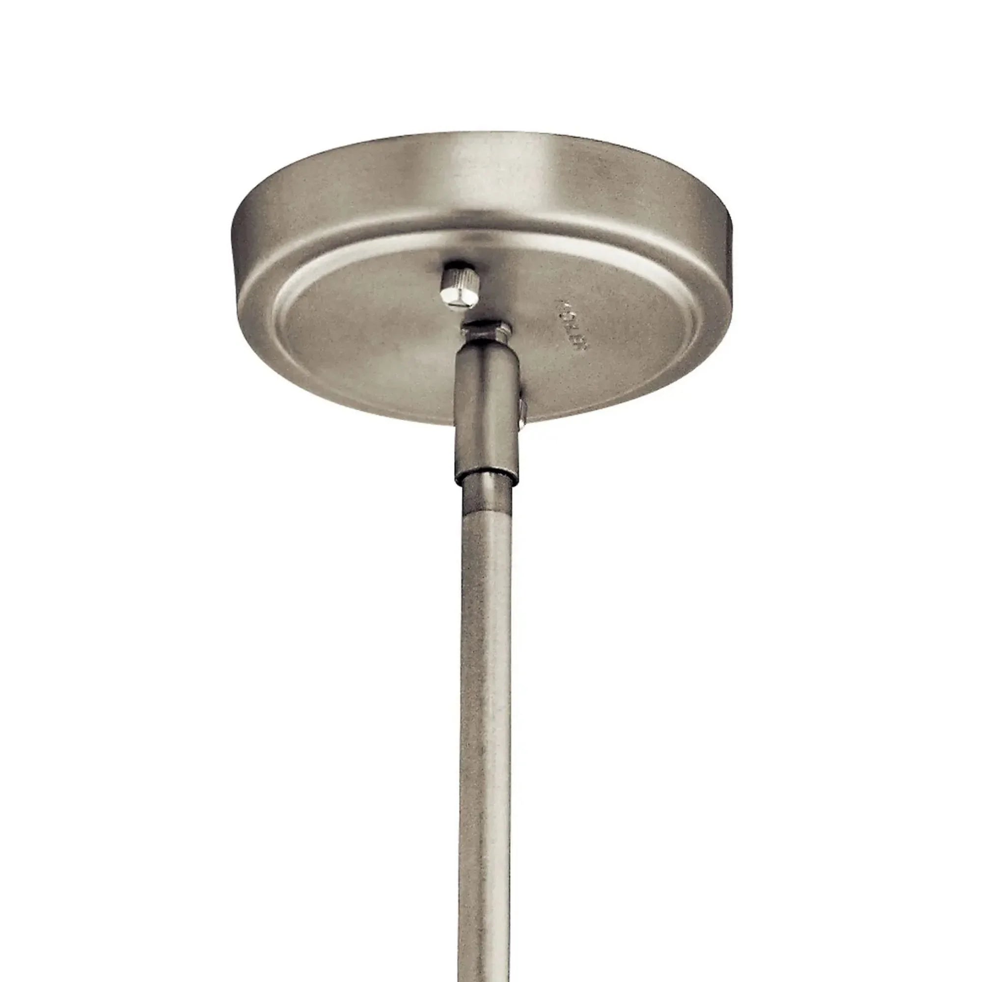 Kichler Lighting - Everly 14" Bell Pendant, Brushed Nickel Finish, Clear Seeded Glass | Bees Lighting