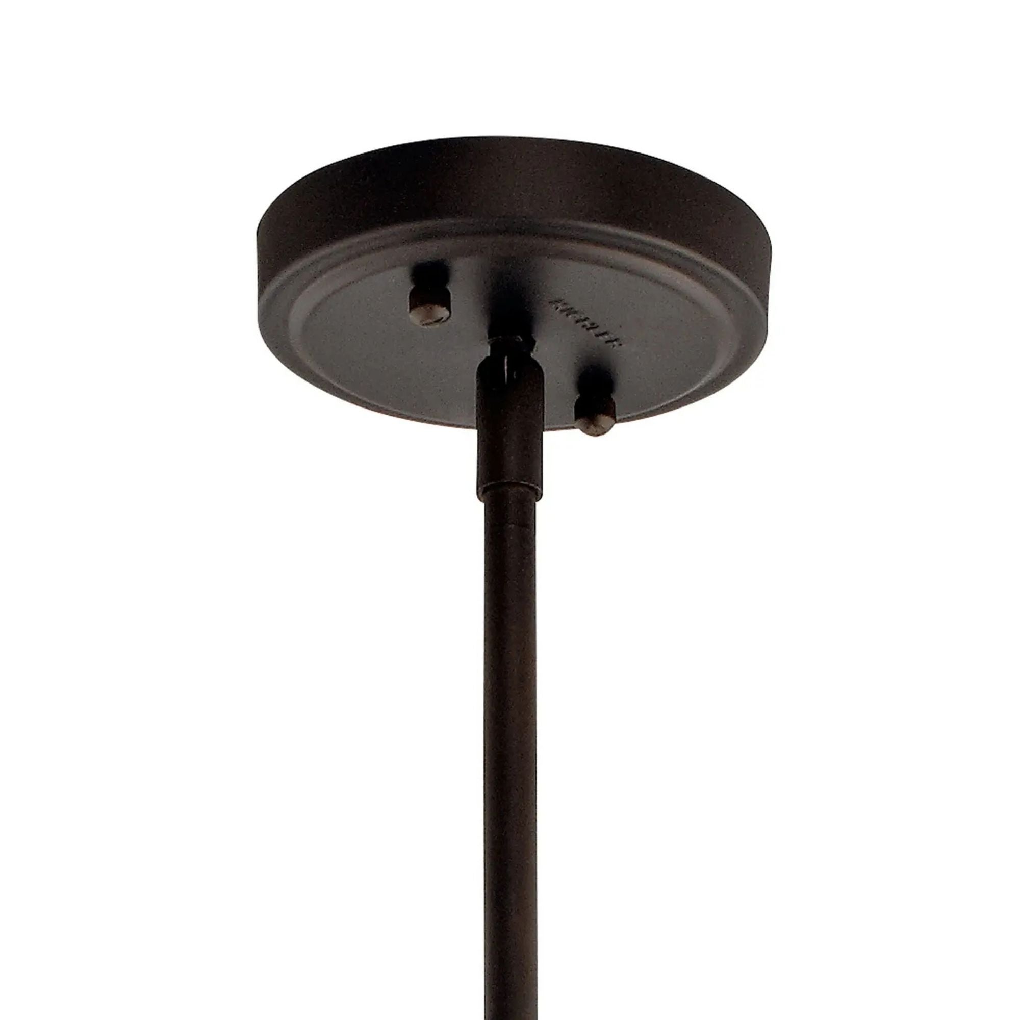 Everly 14" Bell Pendant, Olde Bronze Finish, Clear Seeded Glass