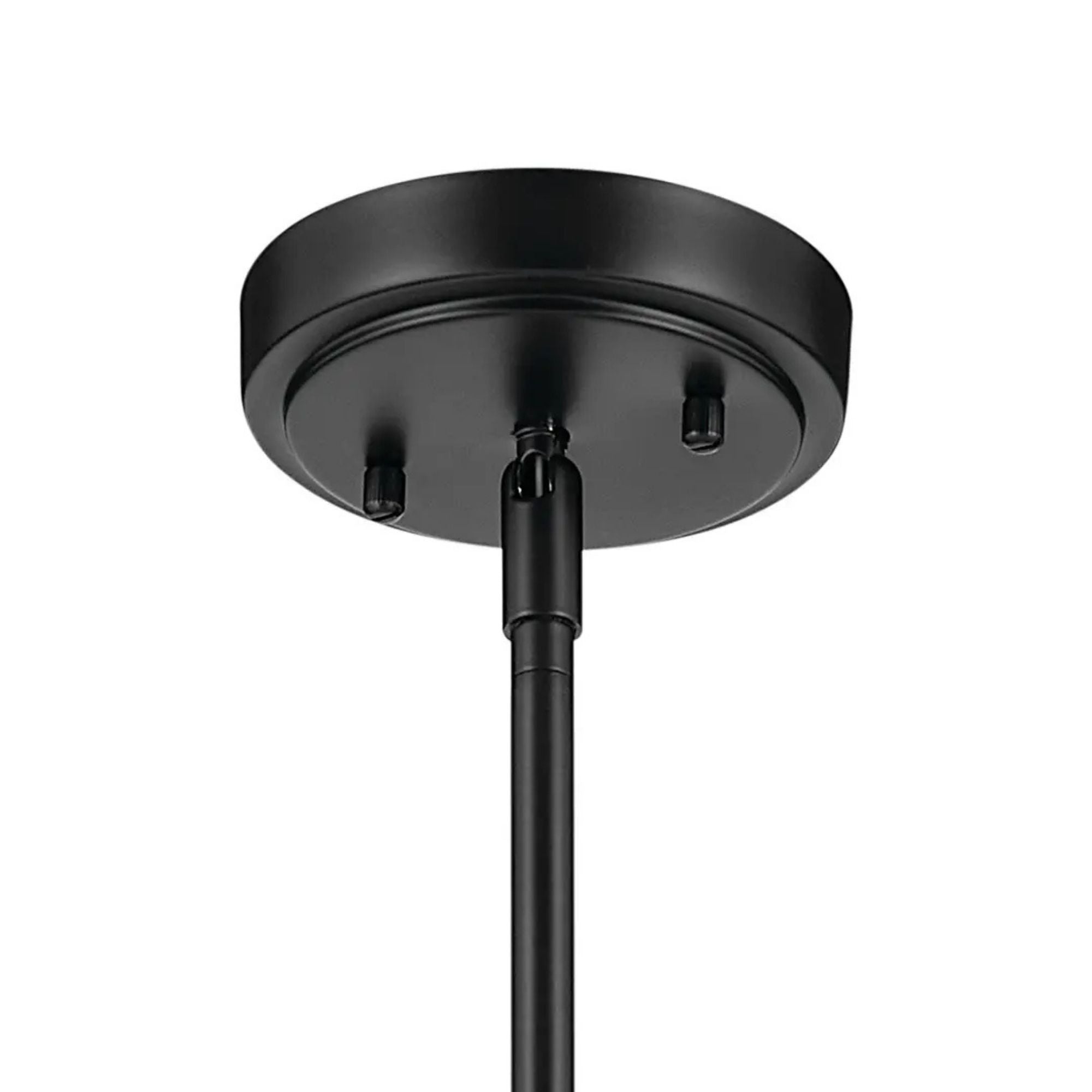 Everly 9" Pendant, Black Finish, Clear Seeded Glass