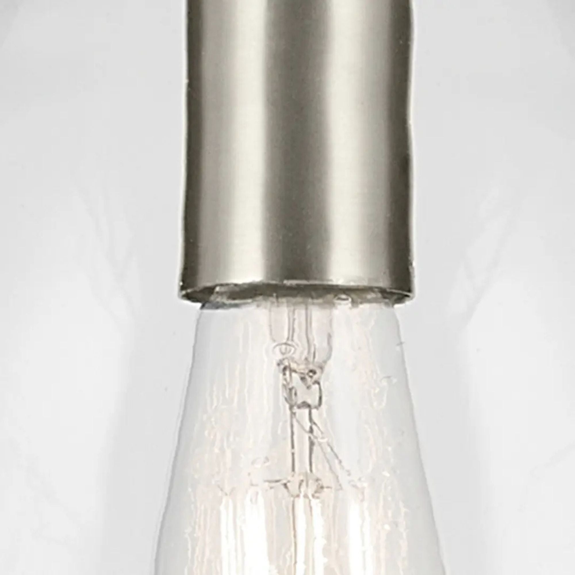 Everly 9" Pendant, Brushed Nickel Finish, Clear Glass