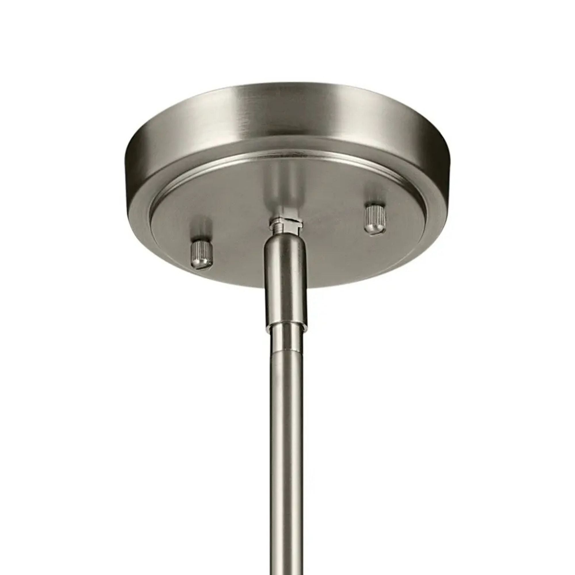 Everly 9" Pendant, Brushed Nickel Finish, Clear Seeded Glass