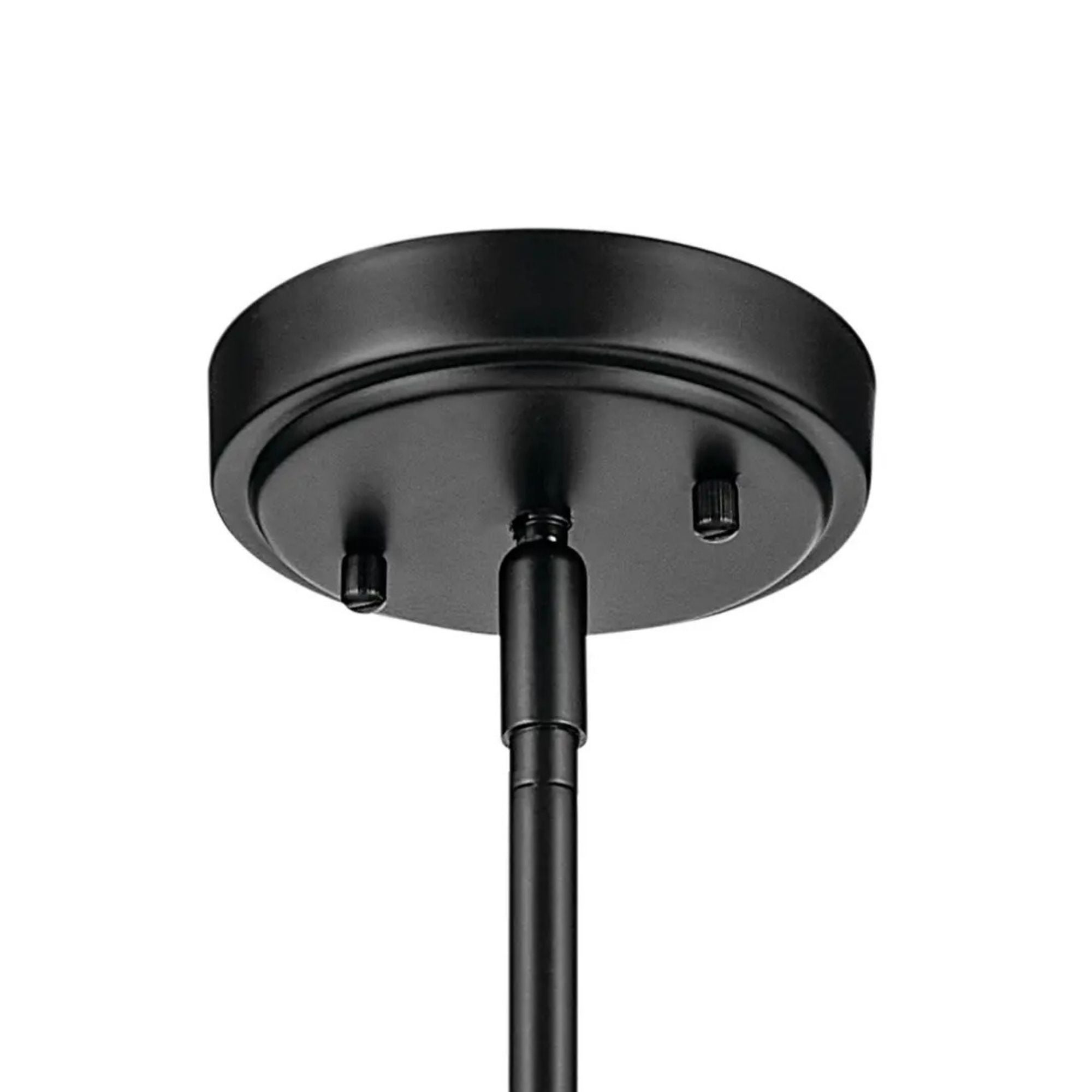 Everly 11" Pendant, Black Finish, Clear Seeded Glass