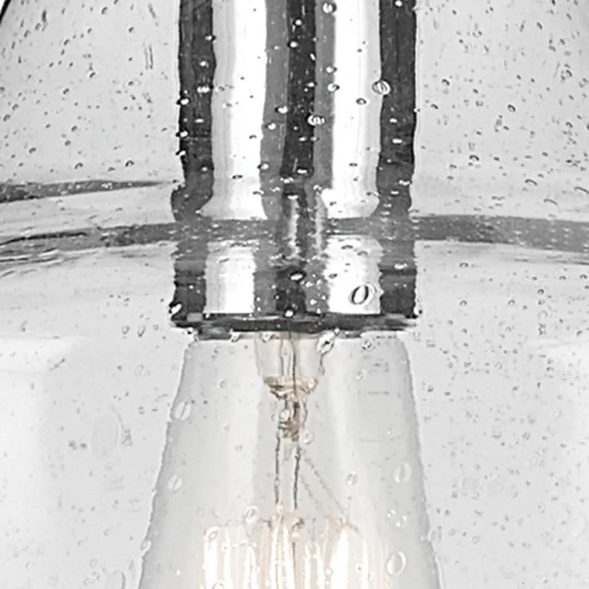 Everly 11" Pendant, Chrome Finish, Clear Seeded Glass