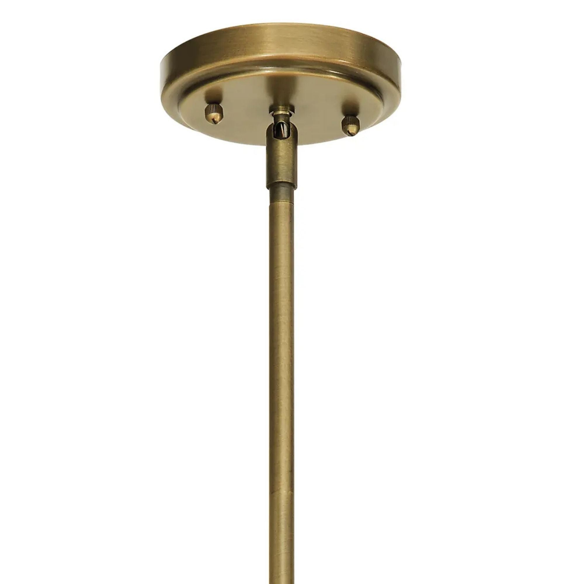 Everly 11" Pendant, Natural Brass Finish, Clear Glass