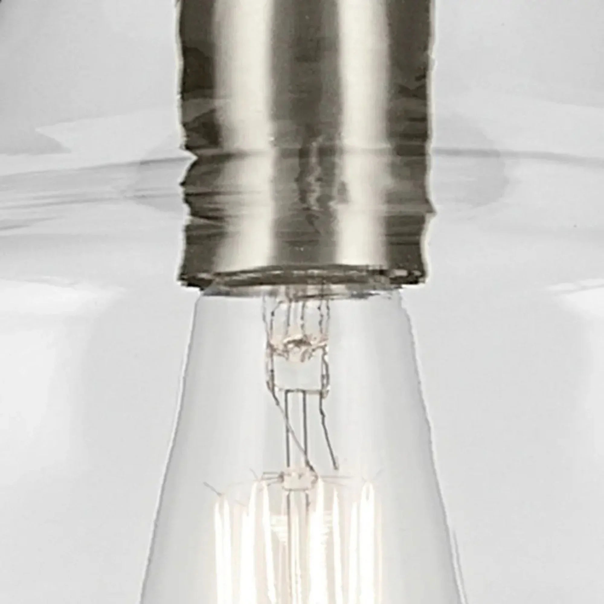 Everly 11" Pendant, Brushed Nickel Finish, Clear Glass