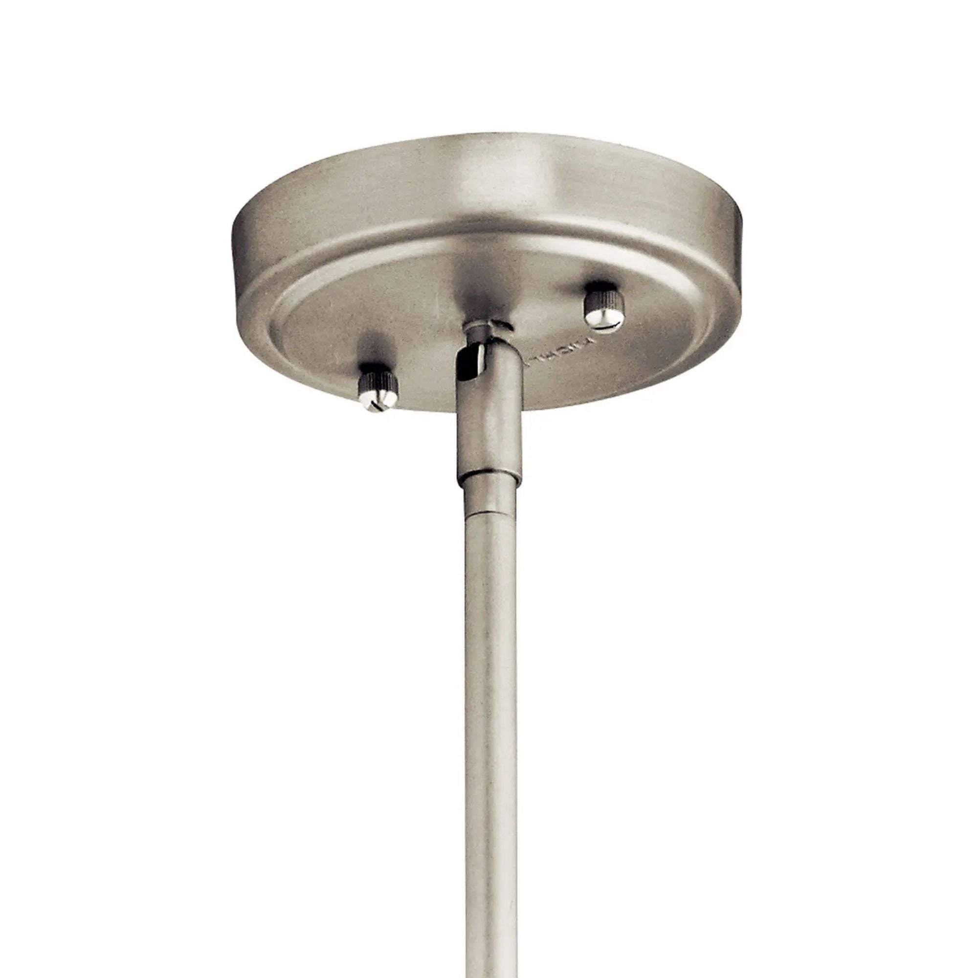 Everly 11" Pendant, Brushed Nickel Finish, Clear Seeded Glass
