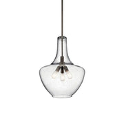 Everly 20" 3-Light Pendant, Olde Bronze Finish, Clear Glass