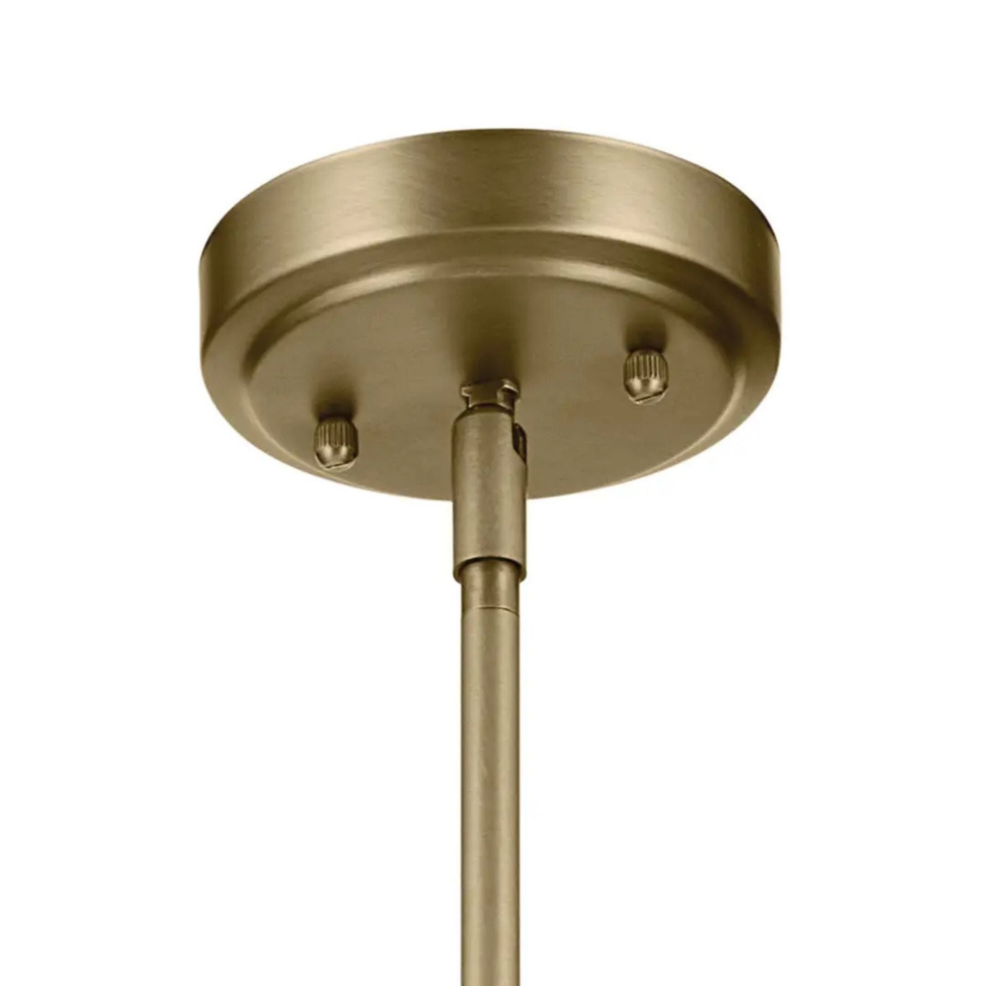 Everly 10" Cone Pendant, Natural Brass Finish, Clear Glass