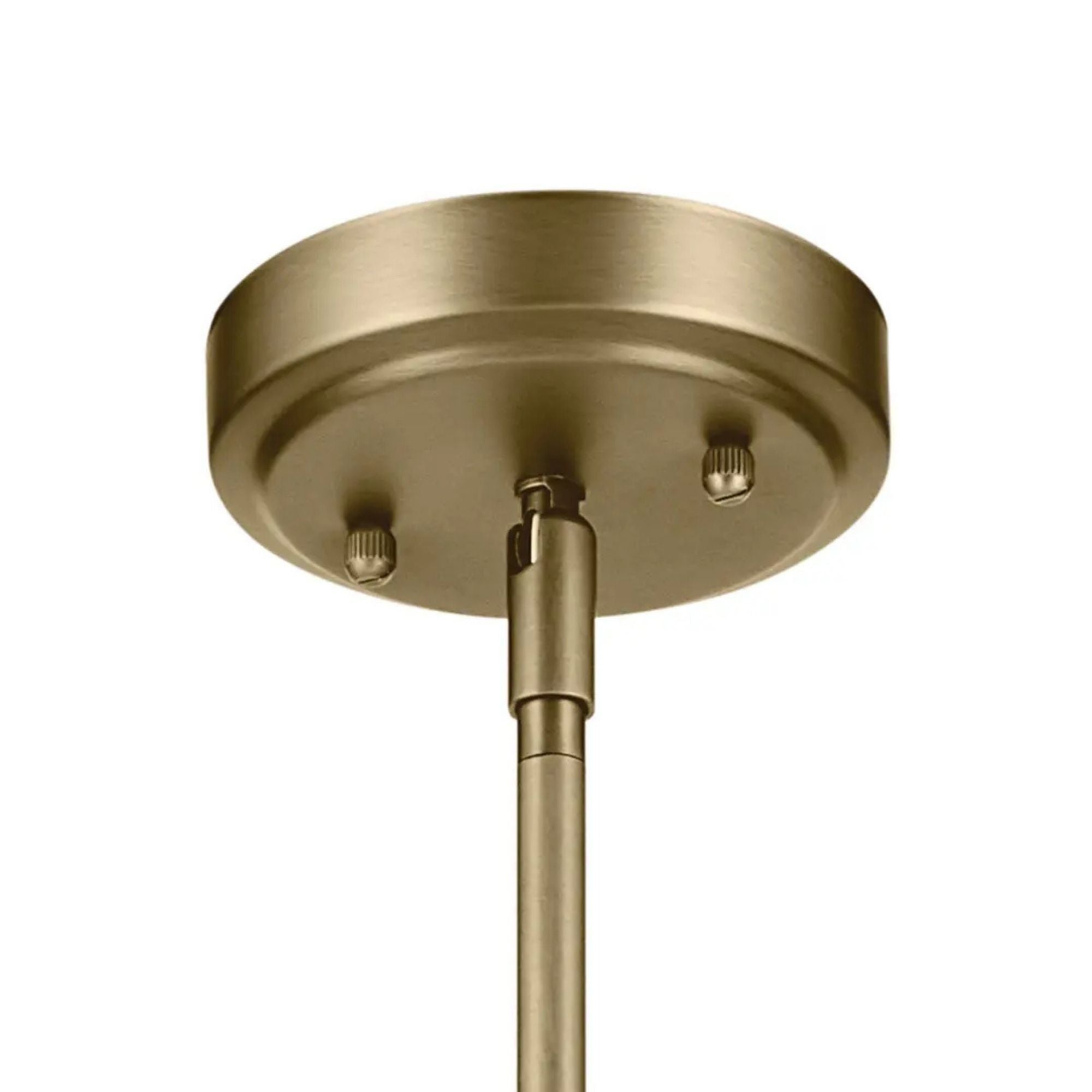 Everly 10" Cone Pendant, Natural Brass Finish, Clear Seeded Glass