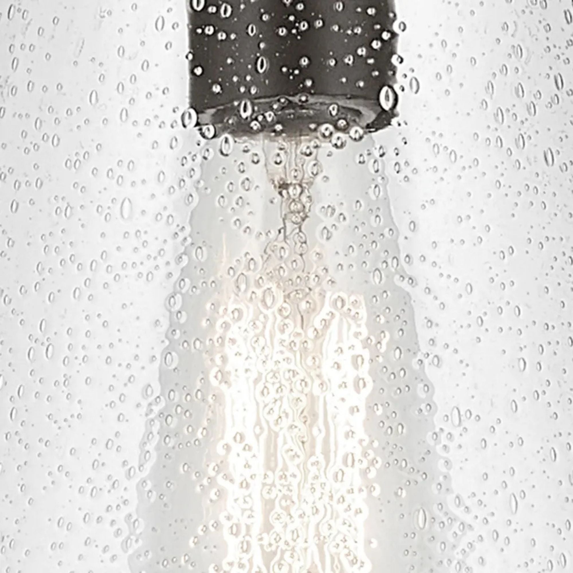 Everly 10" Cone Pendant, Olde Bronze Finish, Clear Seeded Glass
