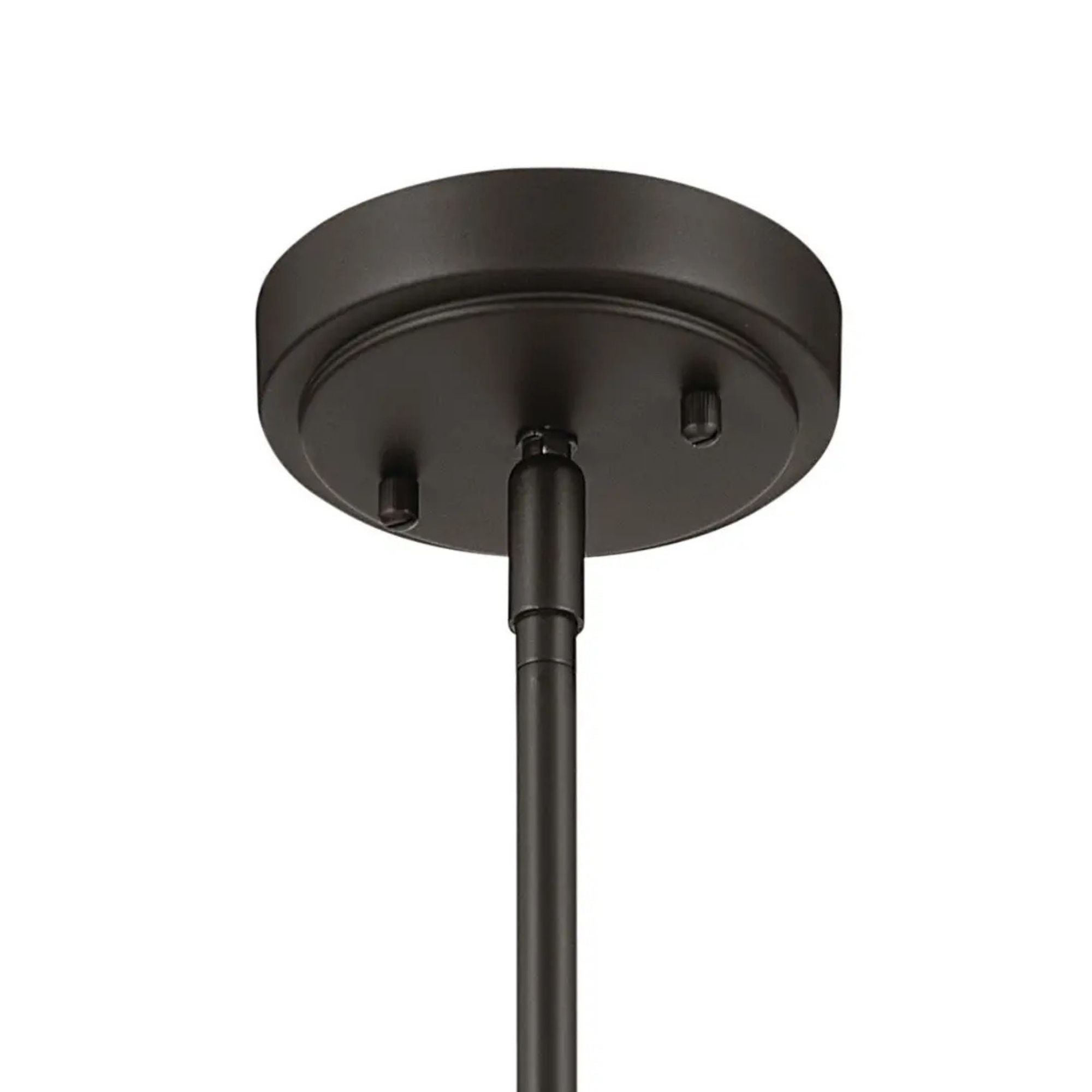 Everly 10" Cone Pendant, Olde Bronze Finish, Clear Seeded Glass