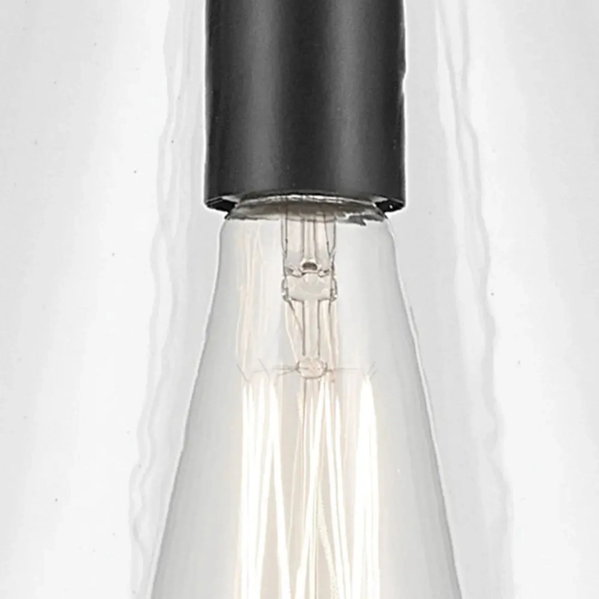 Kichler Lighting - Everly 14" Cone Pendant, Black Finish, Clear Glass | Bees Lighting