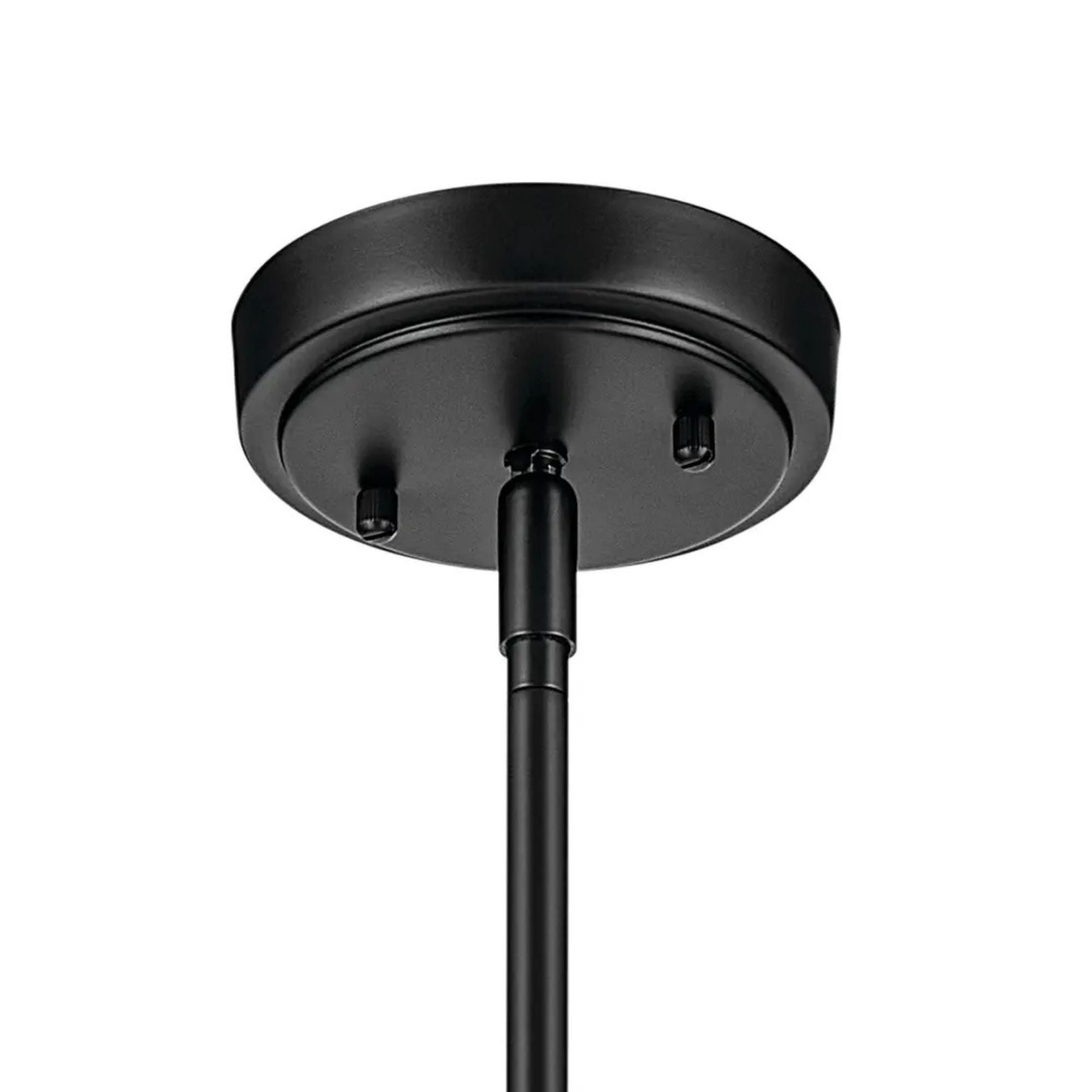 Everly 14" Cone Pendant, Black Finish, Clear Seeded Glass