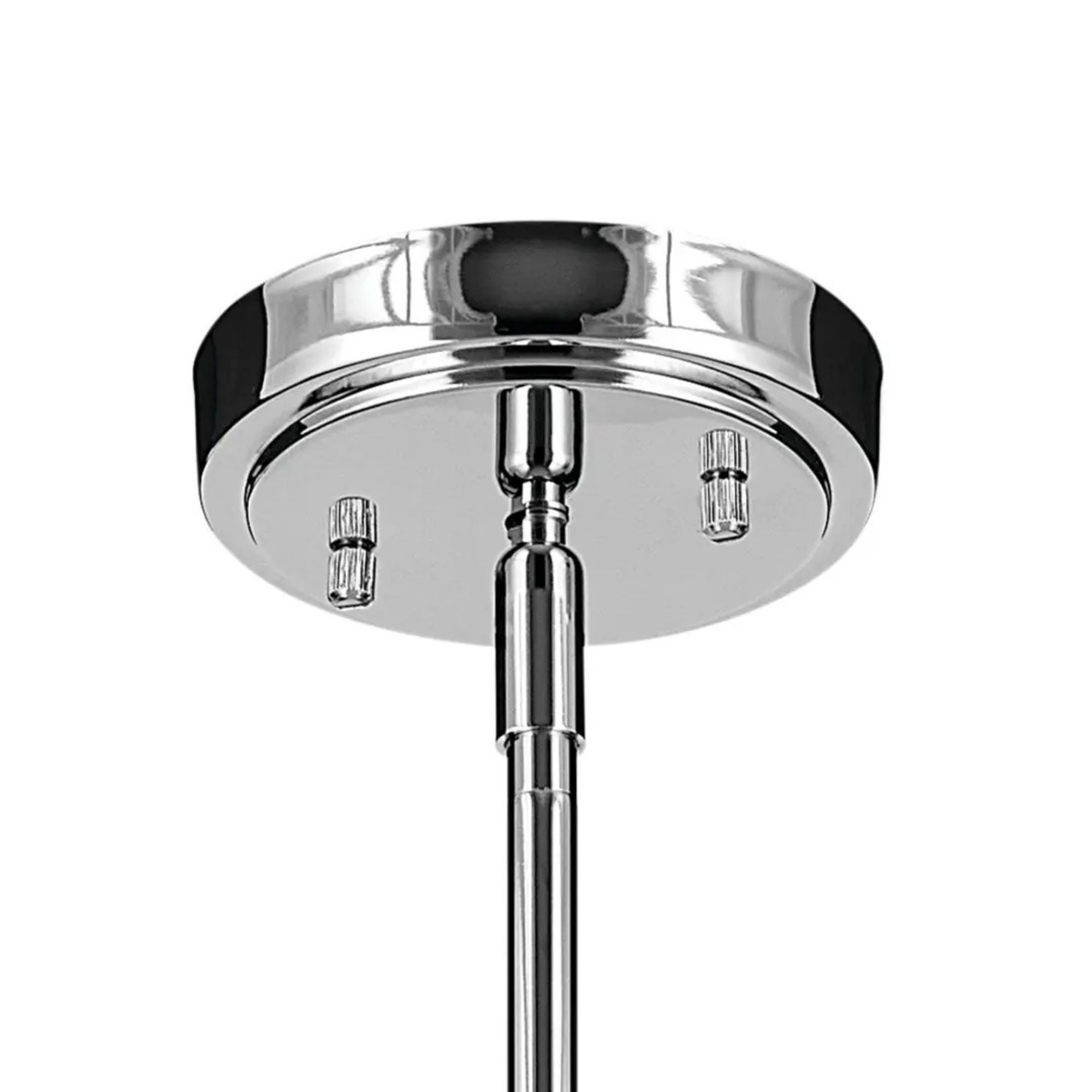 Everly 14" Cone Pendant, Chrome Finish, Clear Seeded Glass