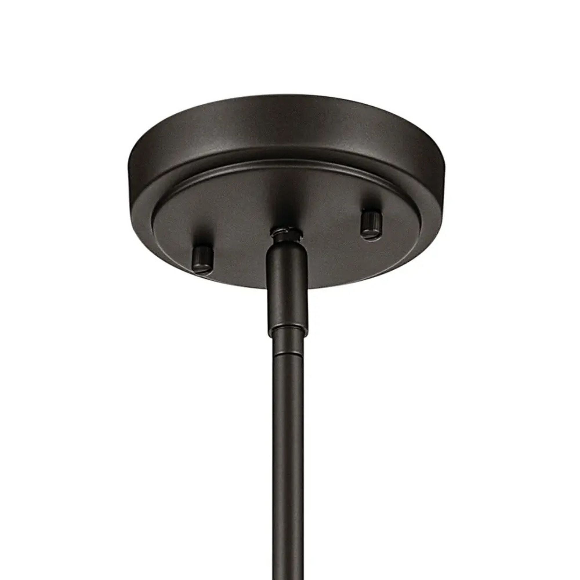 Everly 14" Cone Pendant, Olde Bronze Finish, Clear Seeded Glass