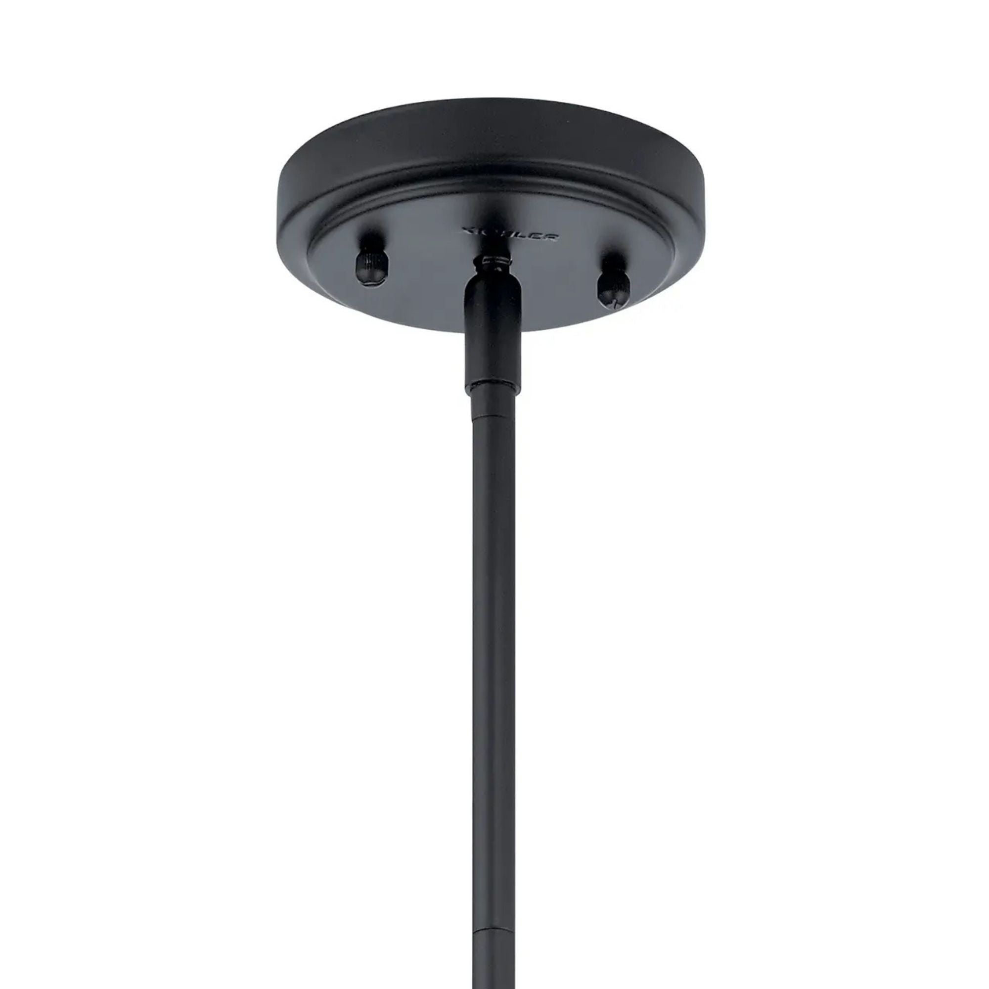 Everly 7" Pendant, Black Finish, Clear Glass