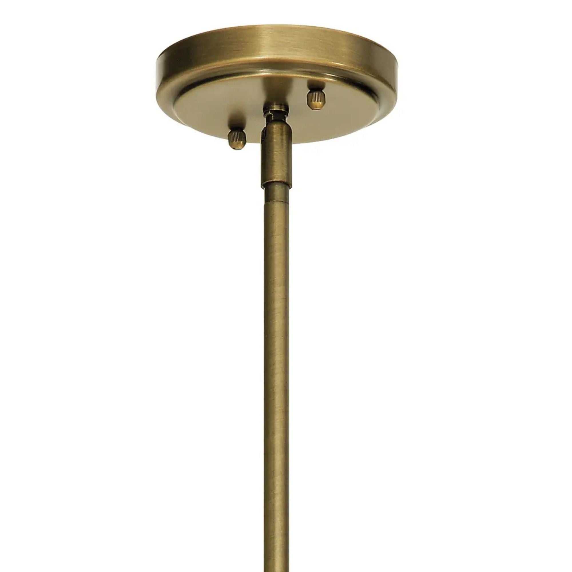 Everly 7" Pendant, Natural Brass Finish, Clear Glass