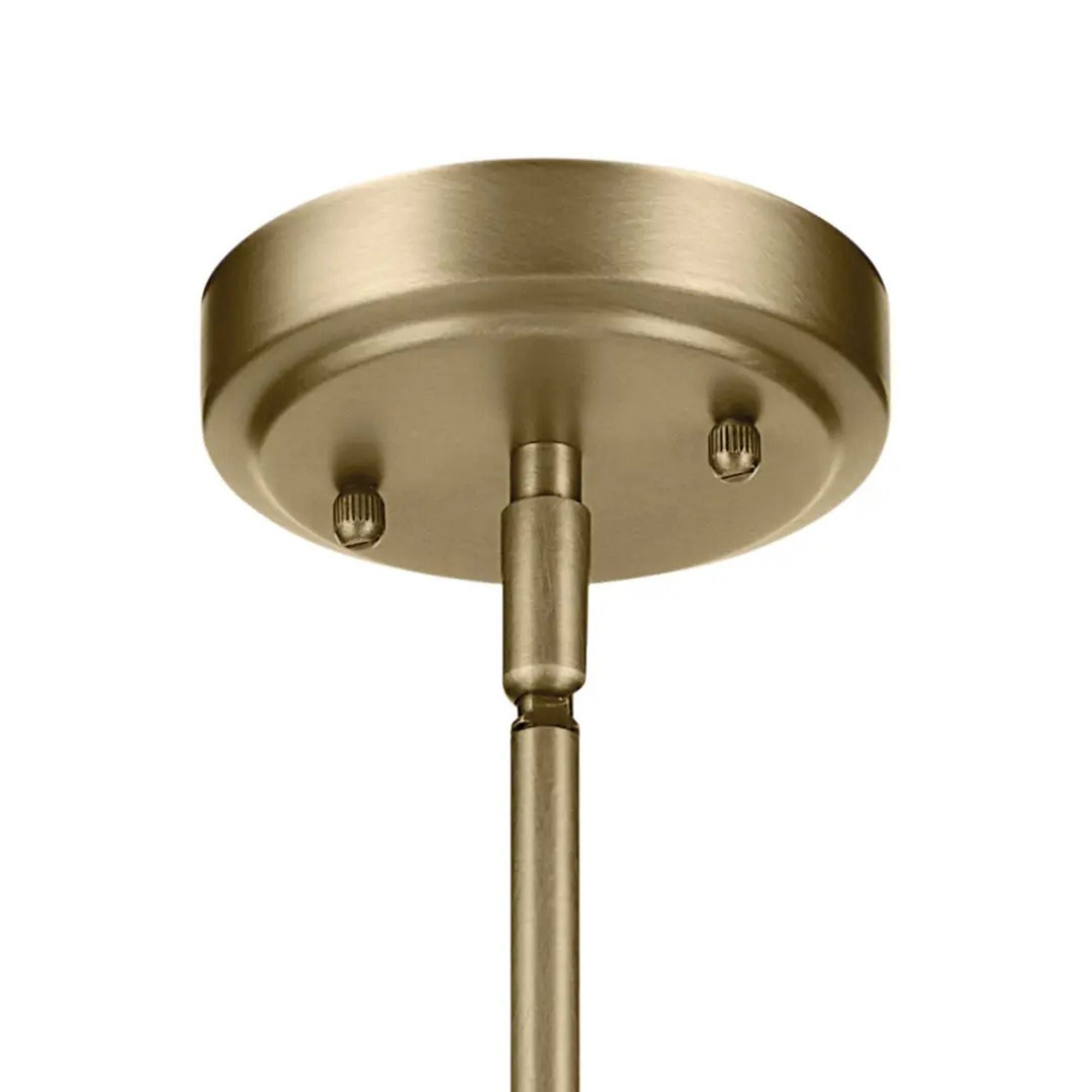 Everly 7" Pendant, Natural Brass Finish, Clear Seeded Glass