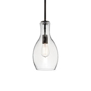 Everly 7" Pendant, Olde Bronze Finish, Clear Glass