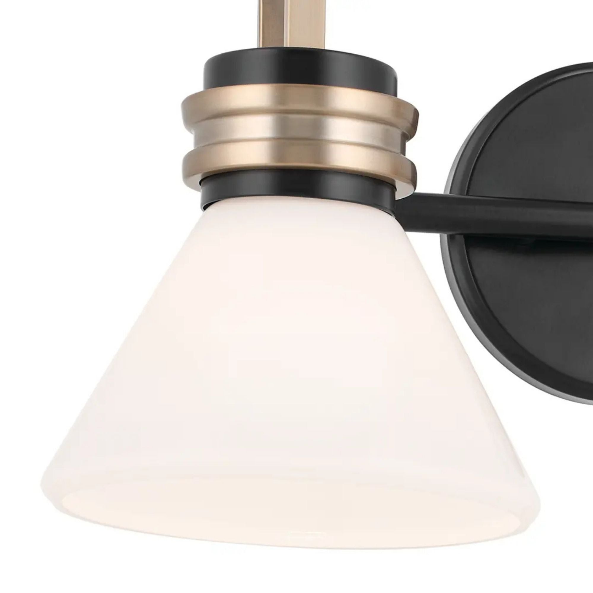 Farum 19" 2-Light Bath Vanity Light, Black Finish