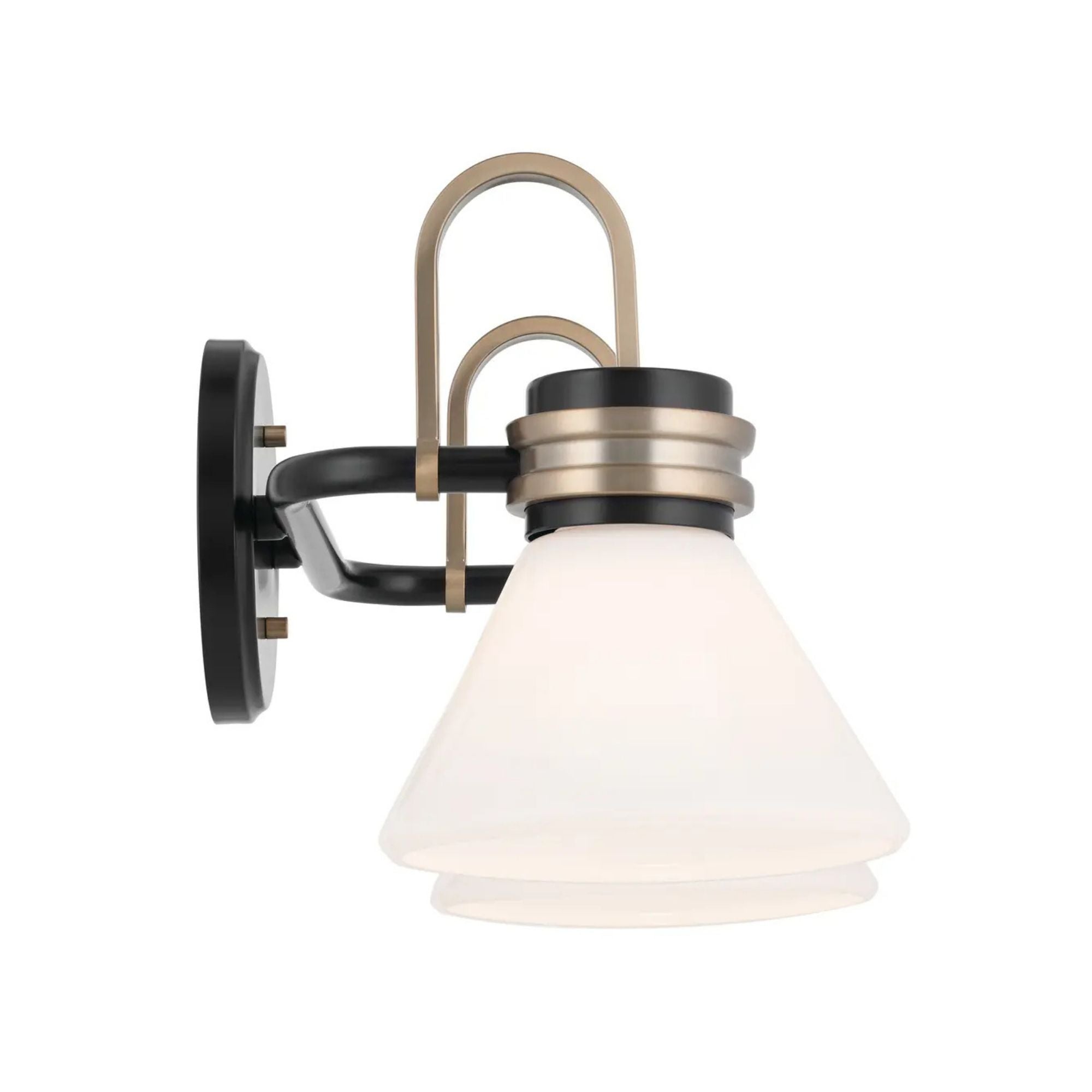 Farum 19" 2-Light Bath Vanity Light, Black Finish