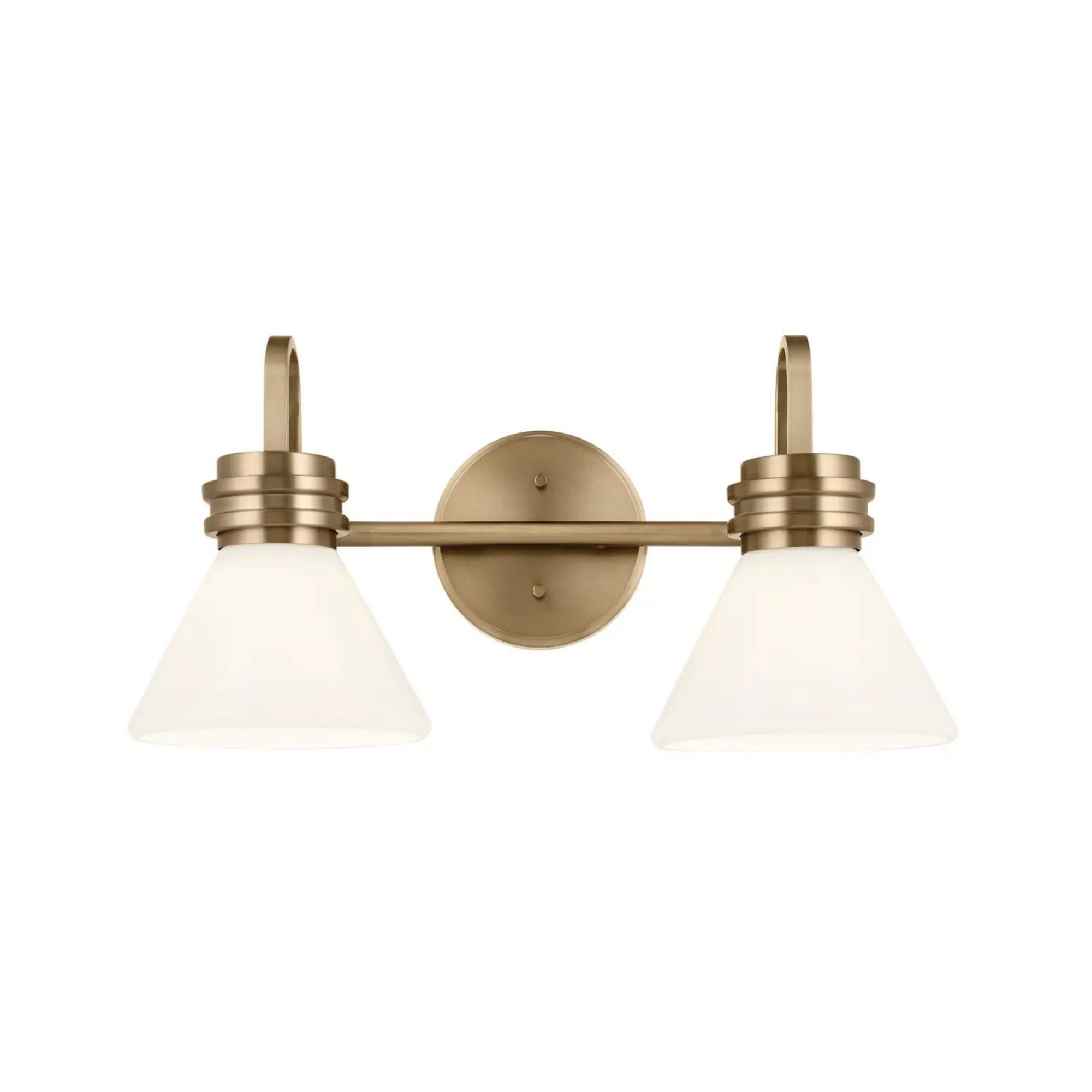 Farum 19" 2-Light Bath Vanity Light, Chrome Finish, Etched Glass