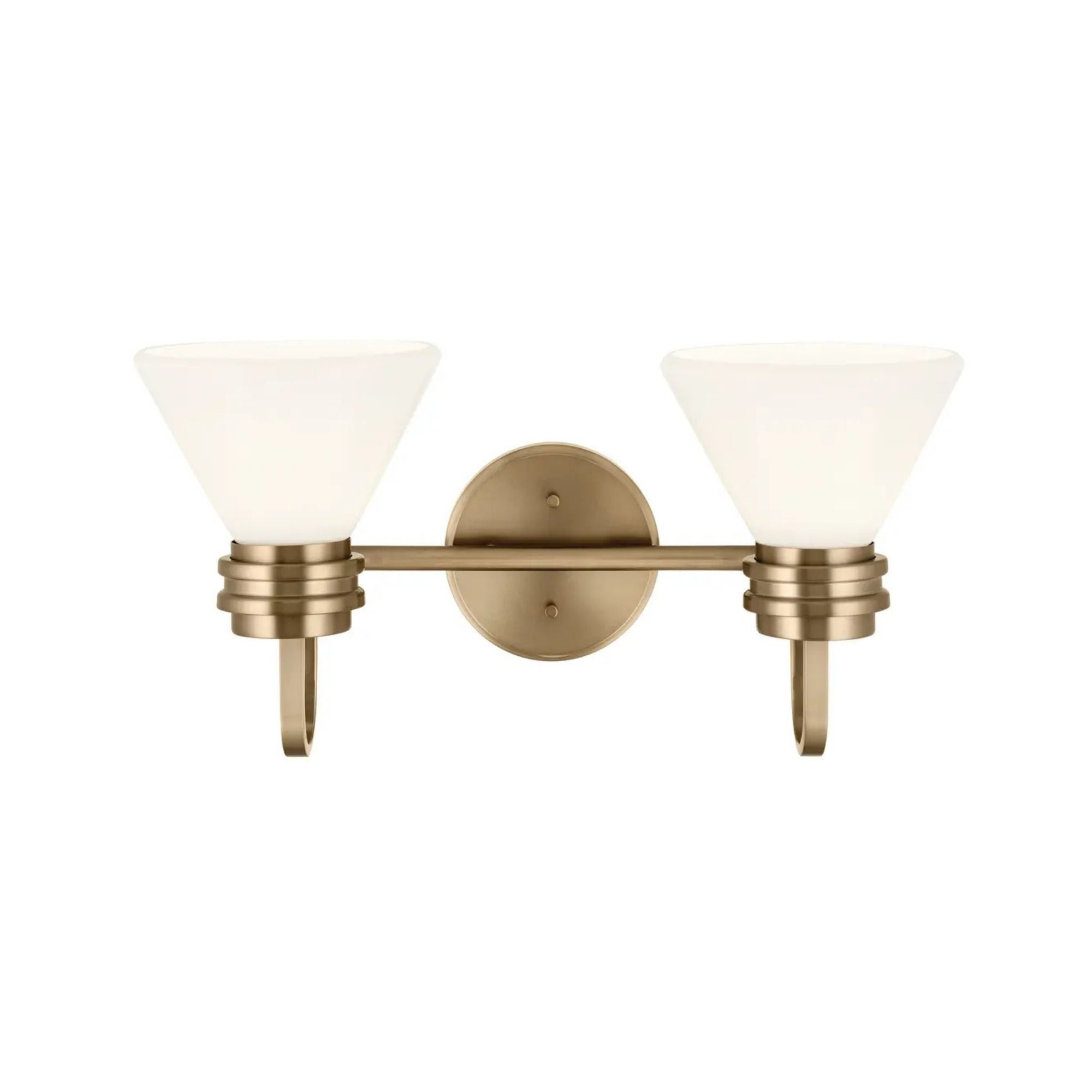 Farum 19" 2-Light Bath Vanity Light, Chrome Finish, Etched Glass