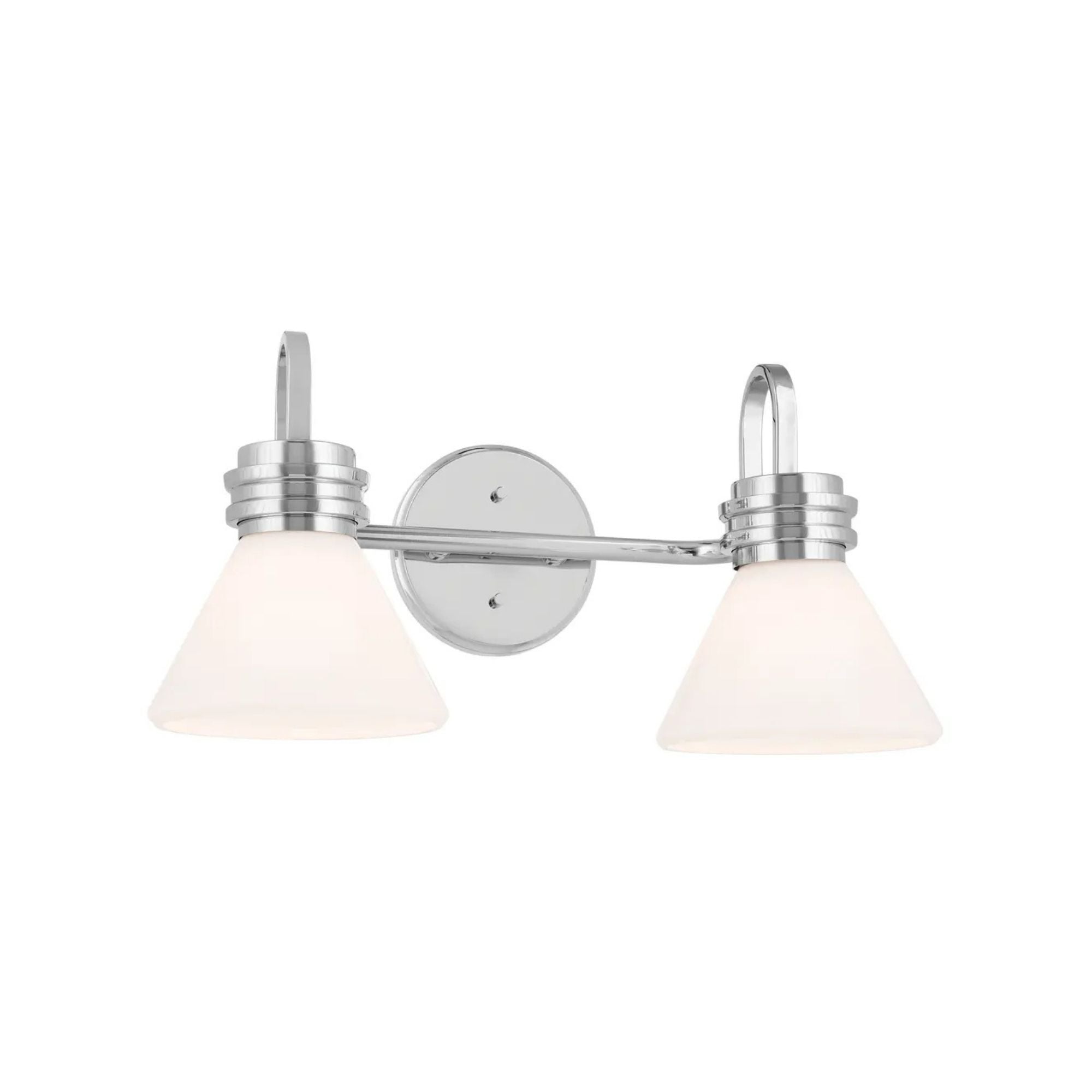 Farum 19" 2-Light Bath Vanity Light, Champagne Bronze Finish, Etched Glass