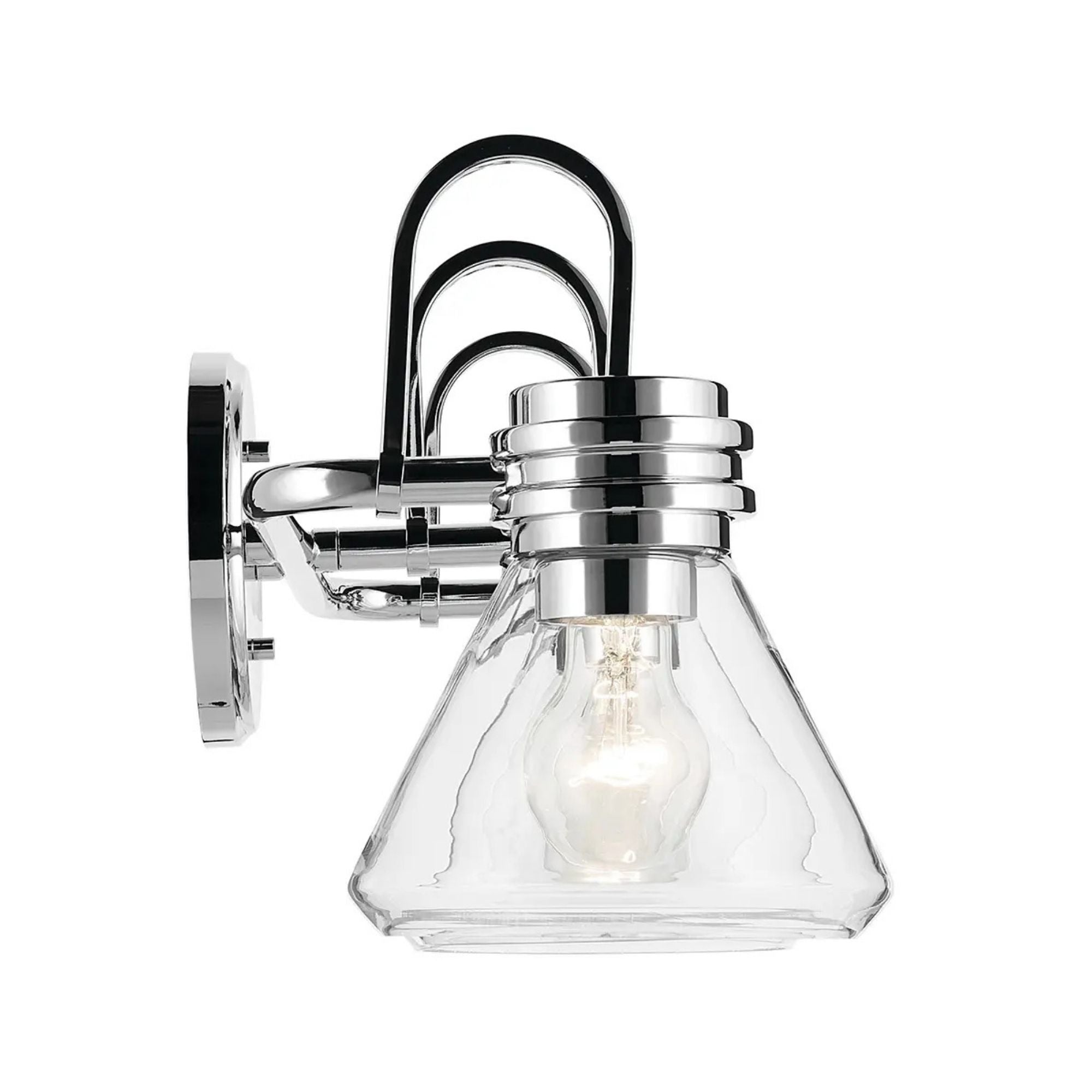 Farum 26" 3-Light Bath Vanity Light, Chrome Finish, Clear Glass