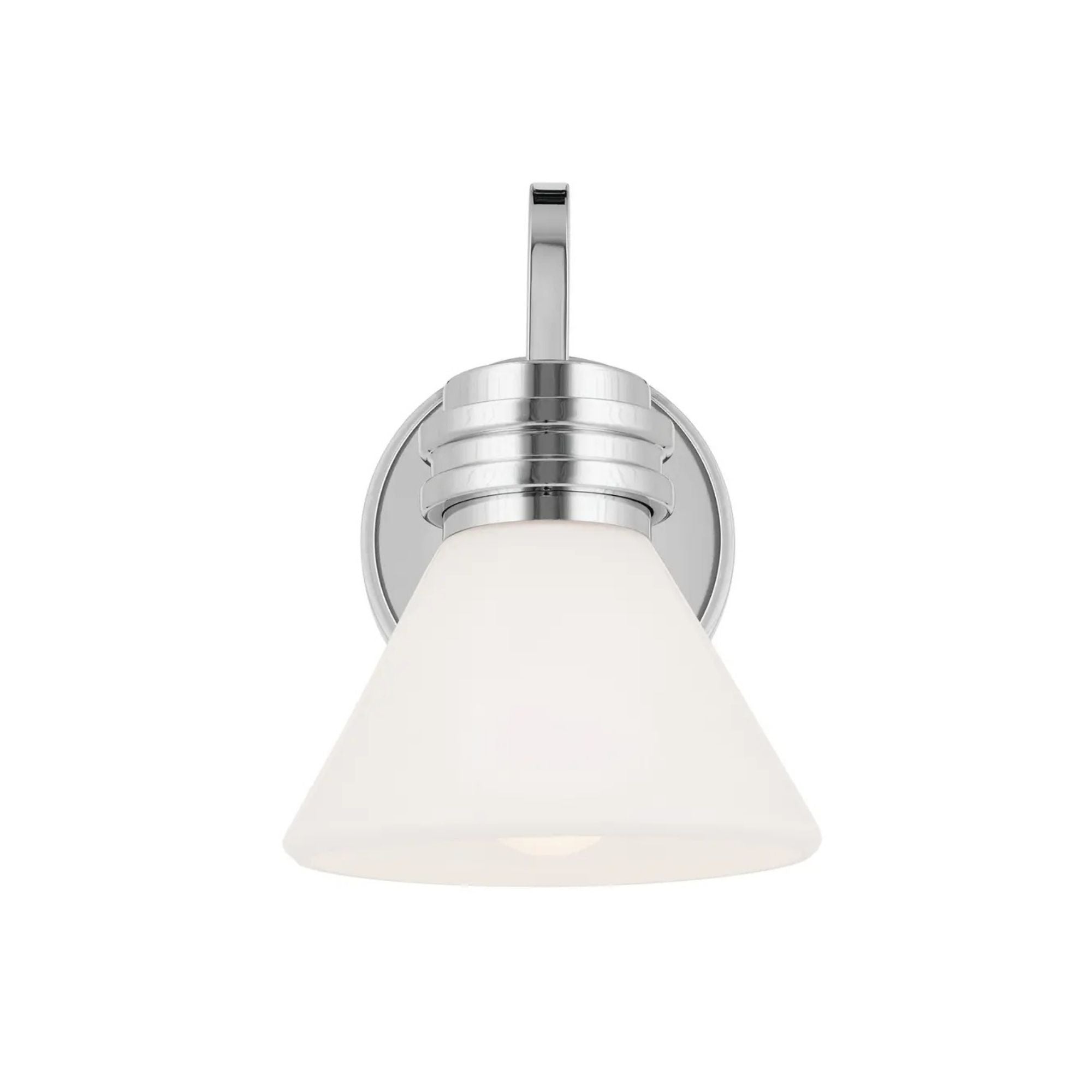 Farum 7" Wall Sconce, Chrome Finish, Opal Glass
