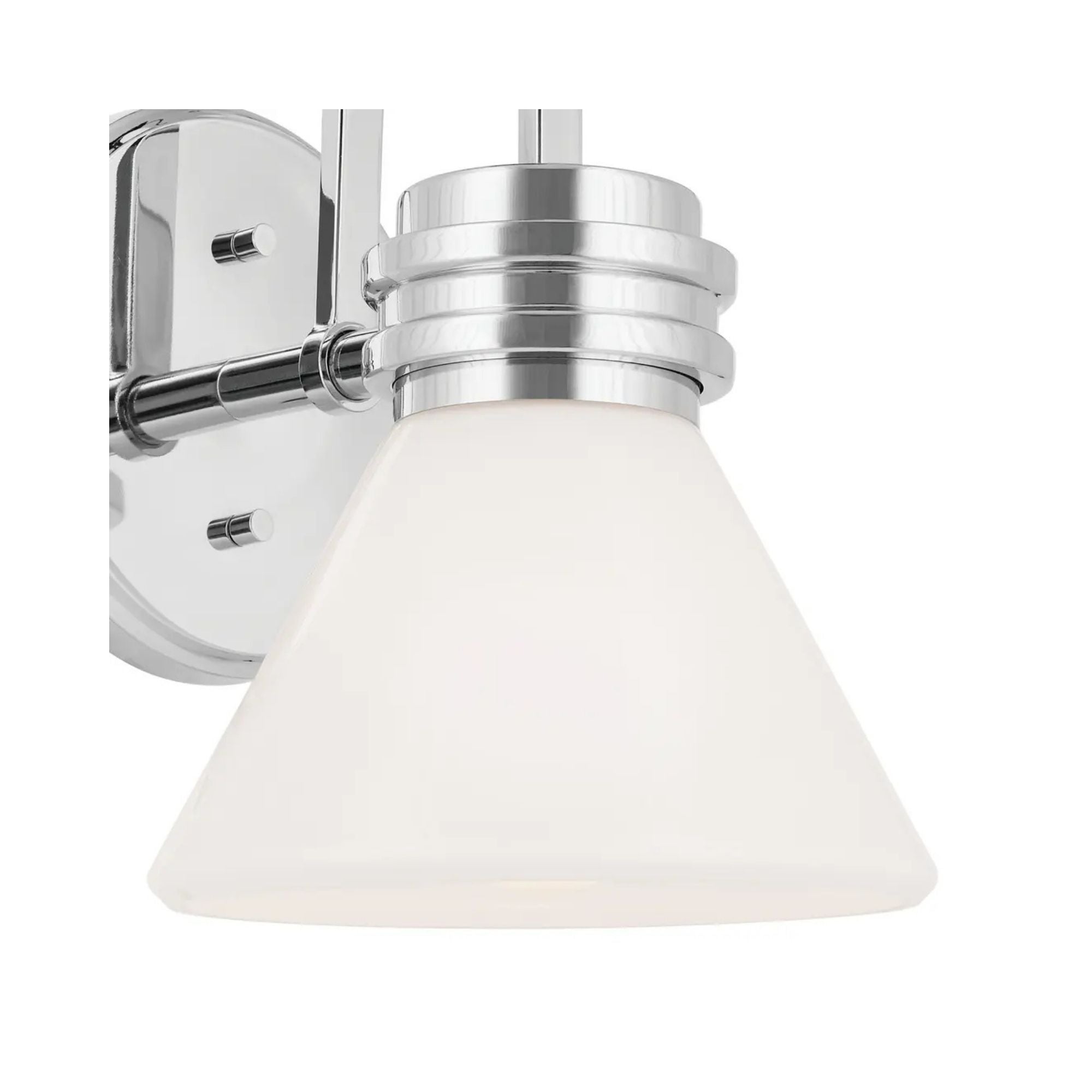 Farum 7" Wall Sconce, Chrome Finish, Opal Glass
