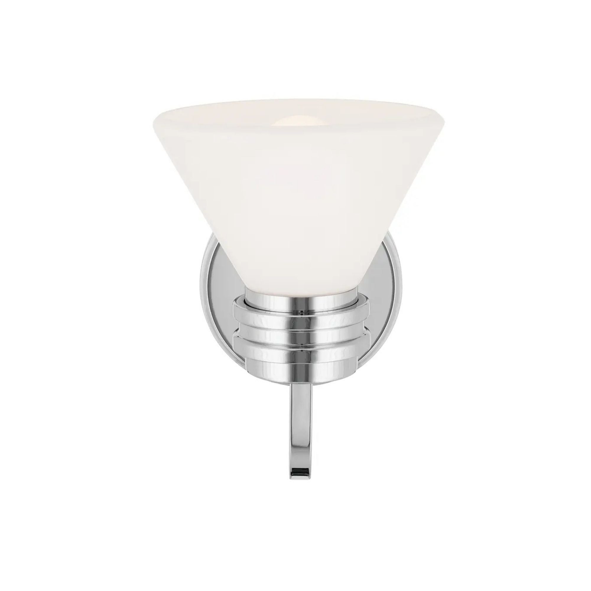 Farum 7" Wall Sconce, Chrome Finish, Opal Glass
