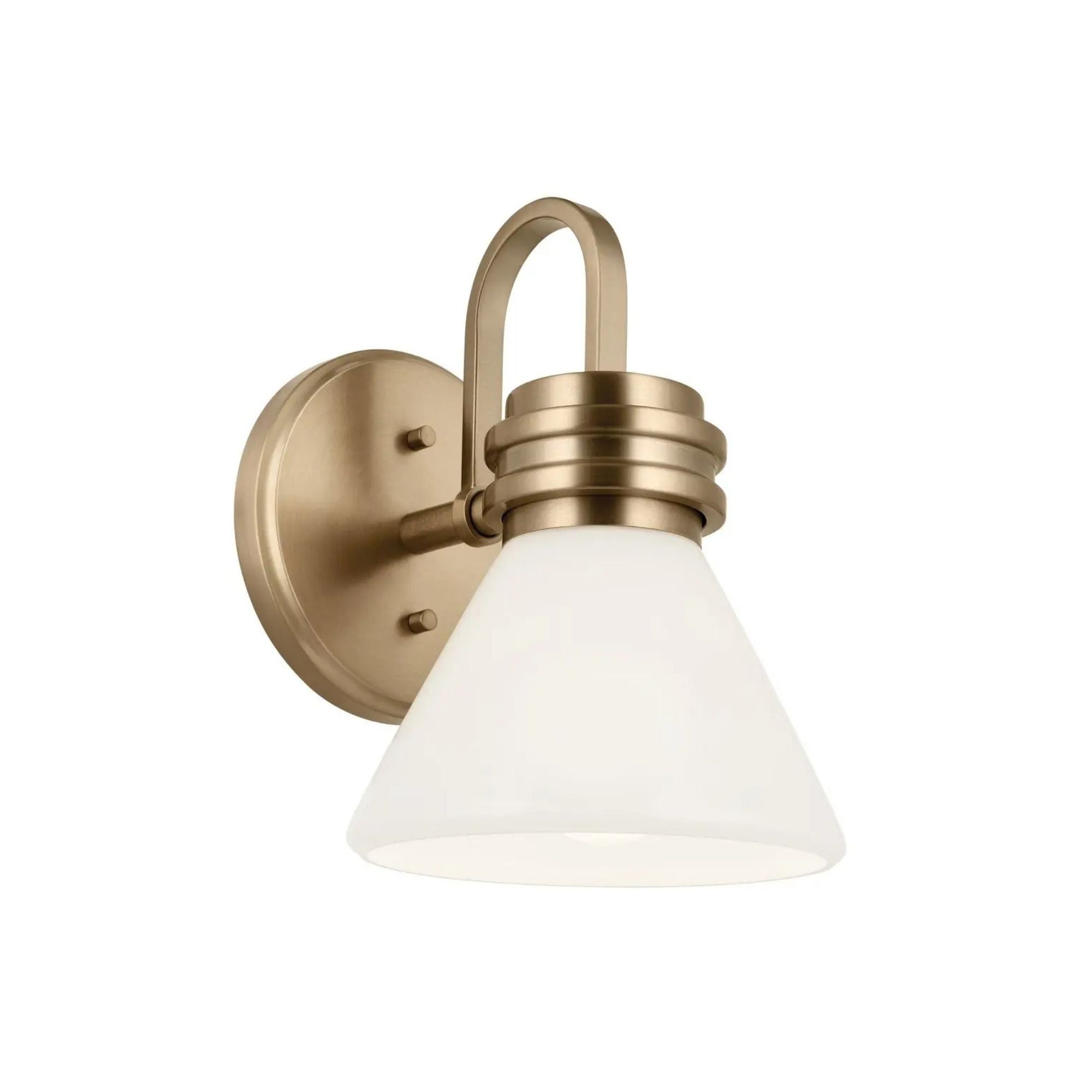Farum 7" Wall Sconce, Champagne Bronze Finish, Opal Glass
