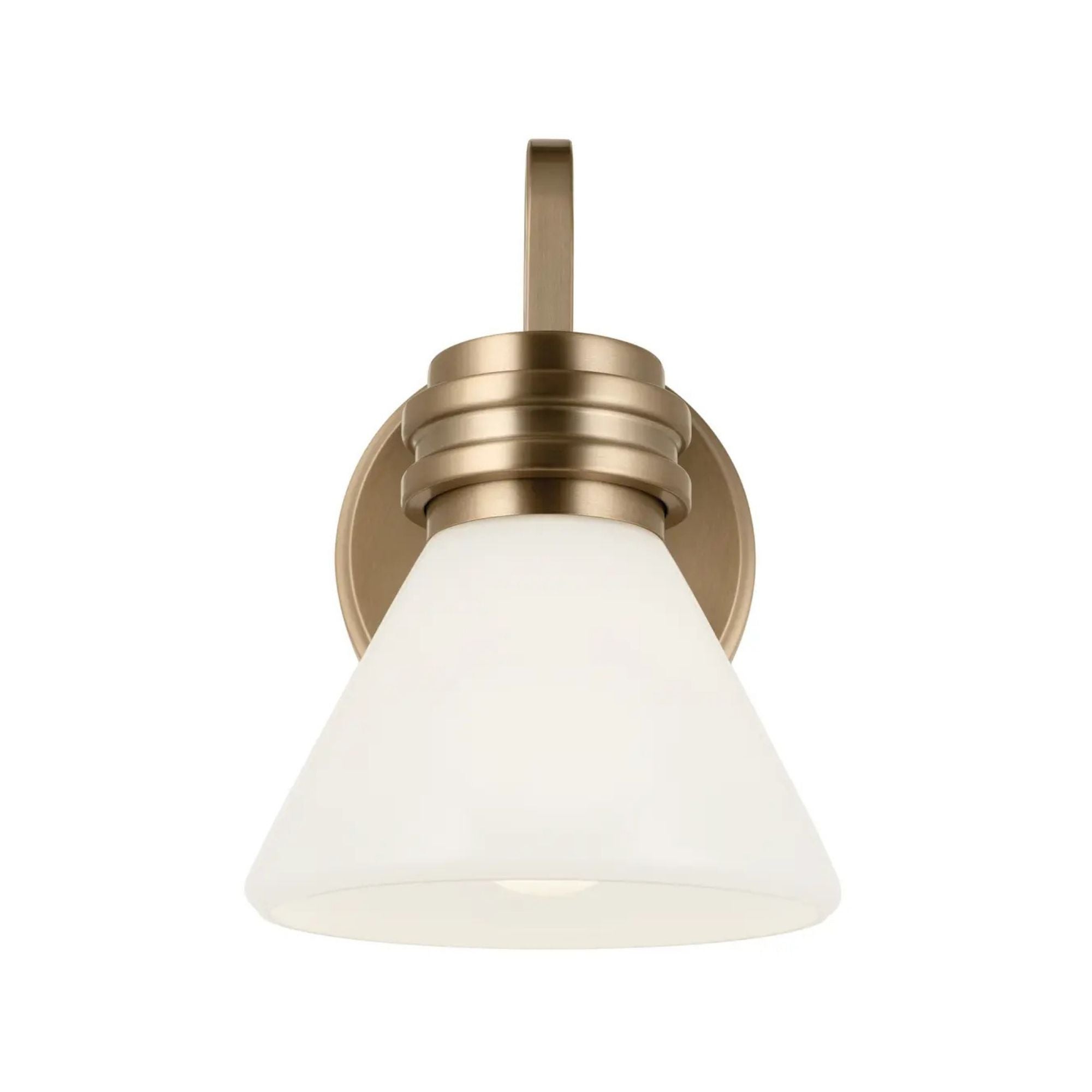 Farum 7" Wall Sconce, Champagne Bronze Finish, Opal Glass