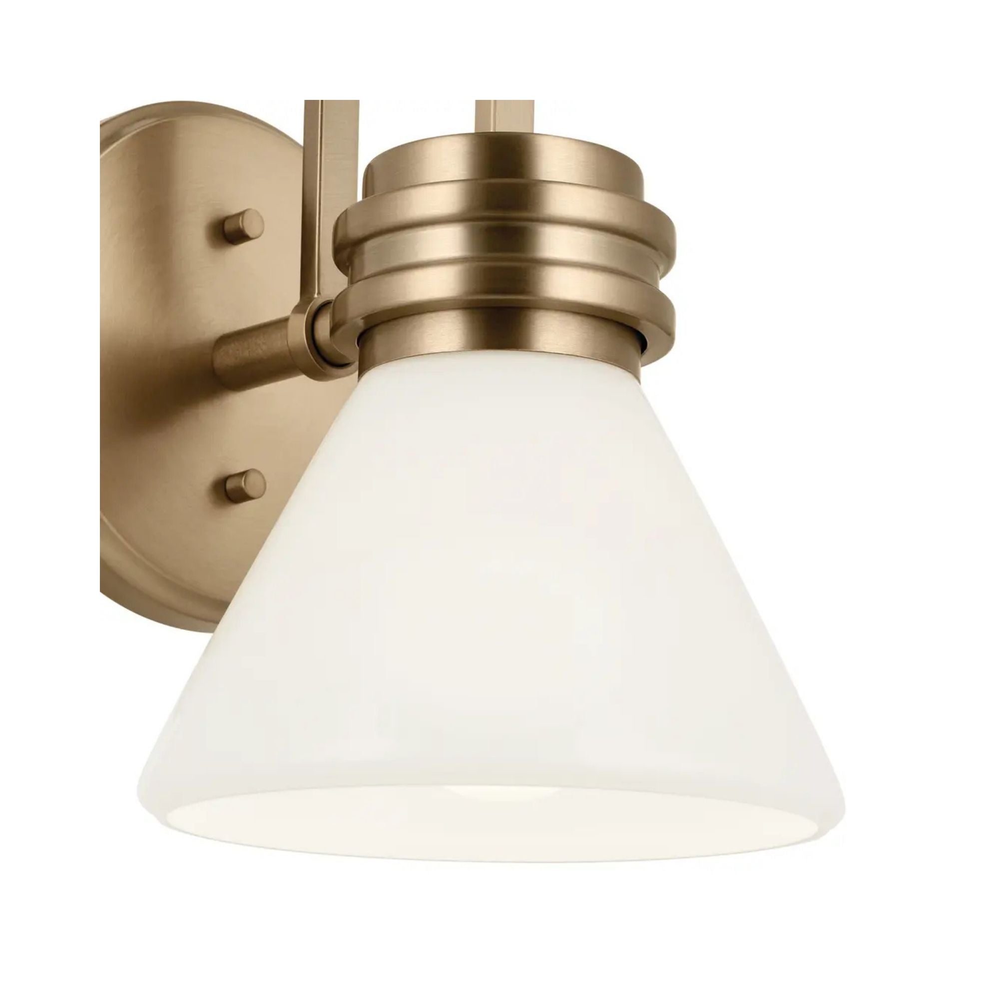 Farum 7" Wall Sconce, Champagne Bronze Finish, Opal Glass