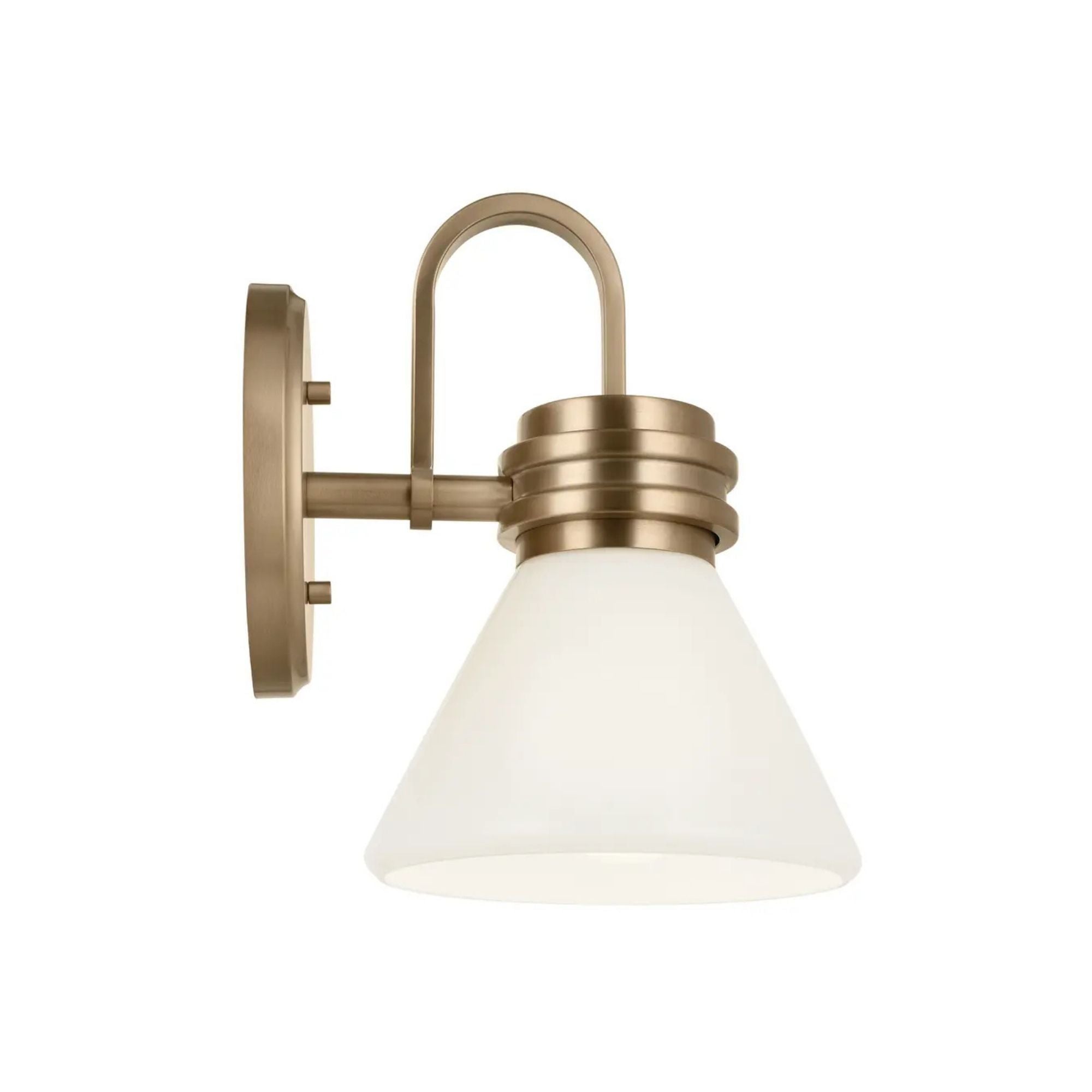 Farum 7" Wall Sconce, Champagne Bronze Finish, Opal Glass